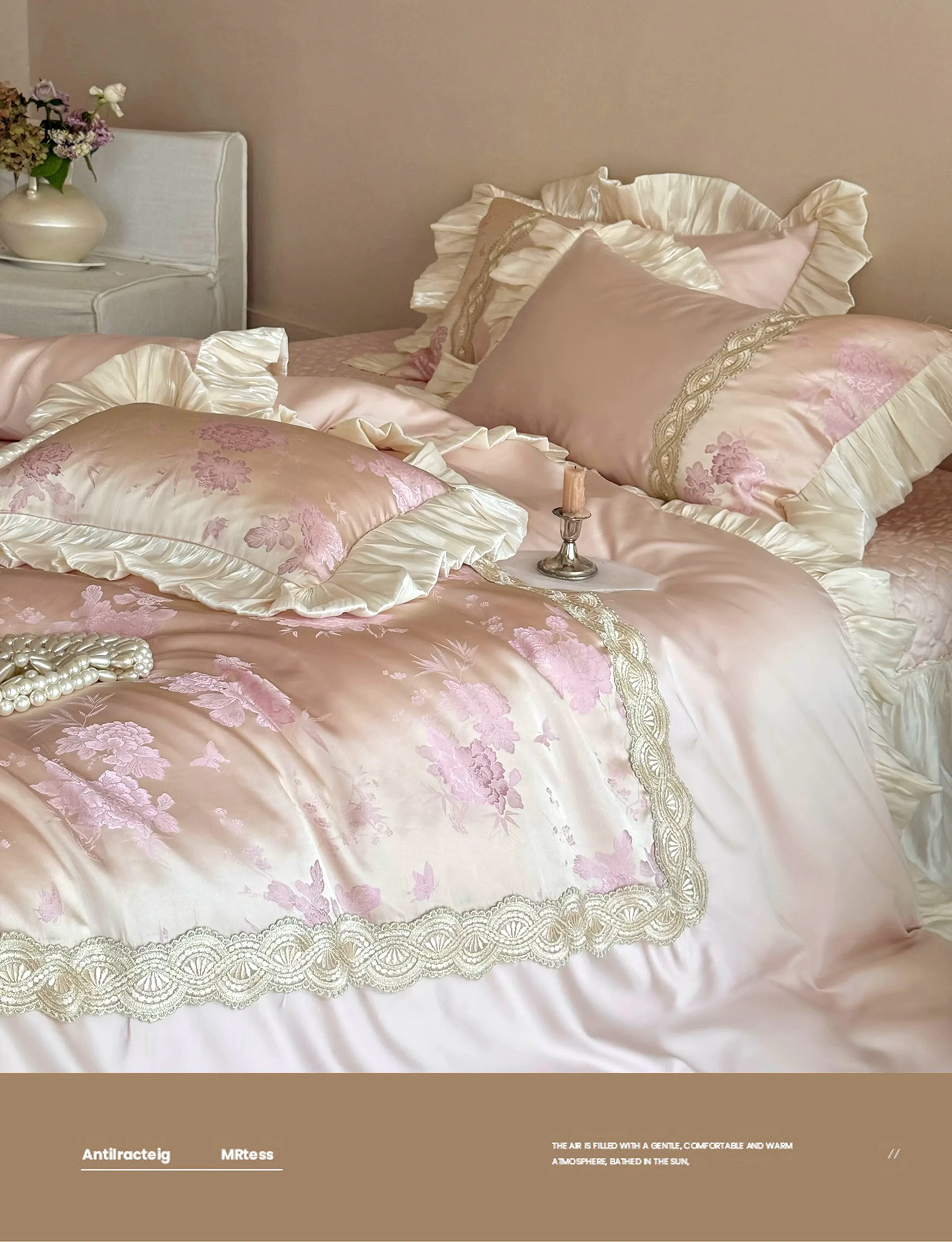 Luxurious-Vintage-Floral-Jacquard-Tencel-Cotton-Pleated-Ruffle-Bedding-Set08
