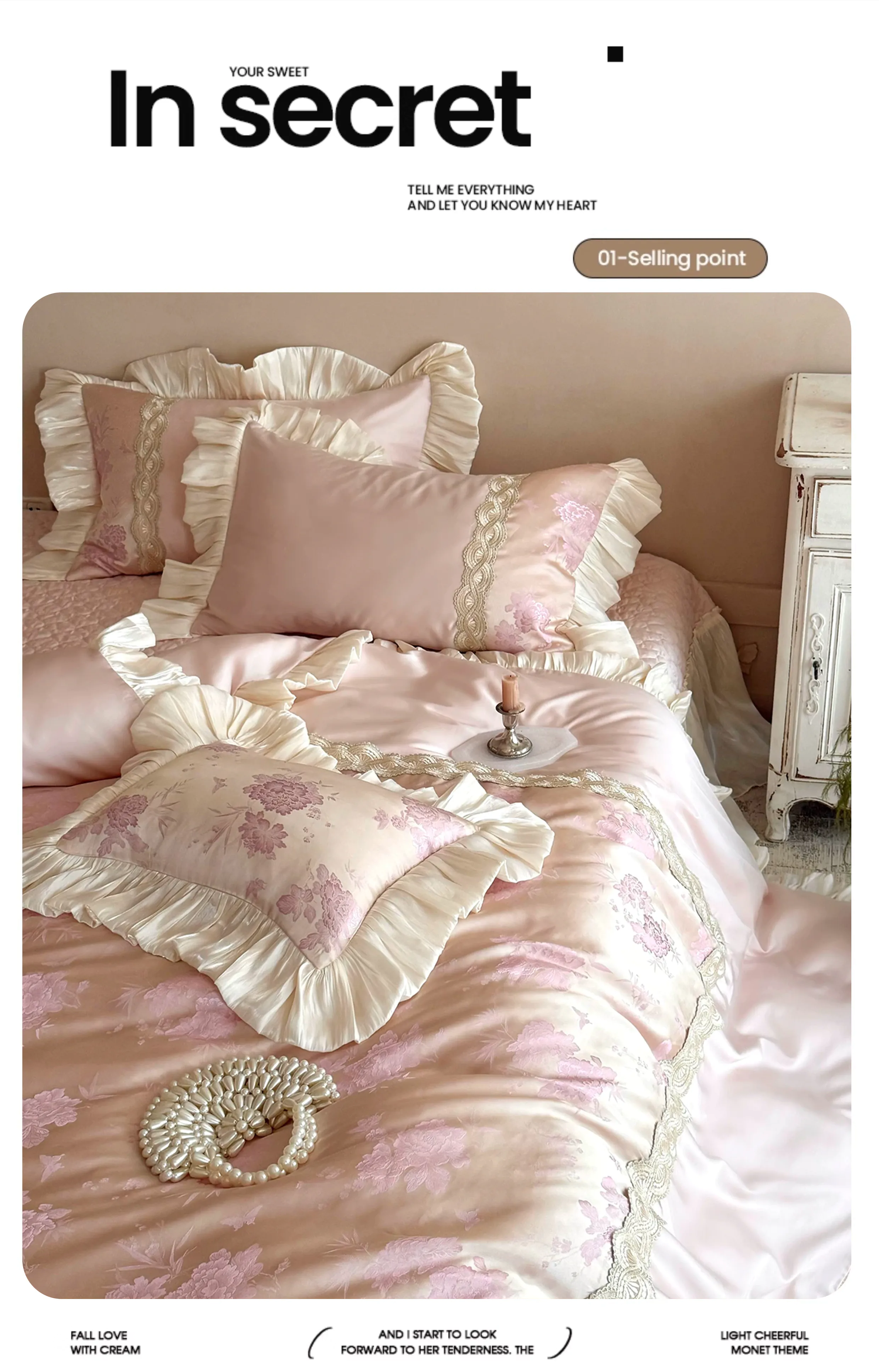 Luxurious-Vintage-Floral-Jacquard-Tencel-Cotton-Pleated-Ruffle-Bedding-Set09