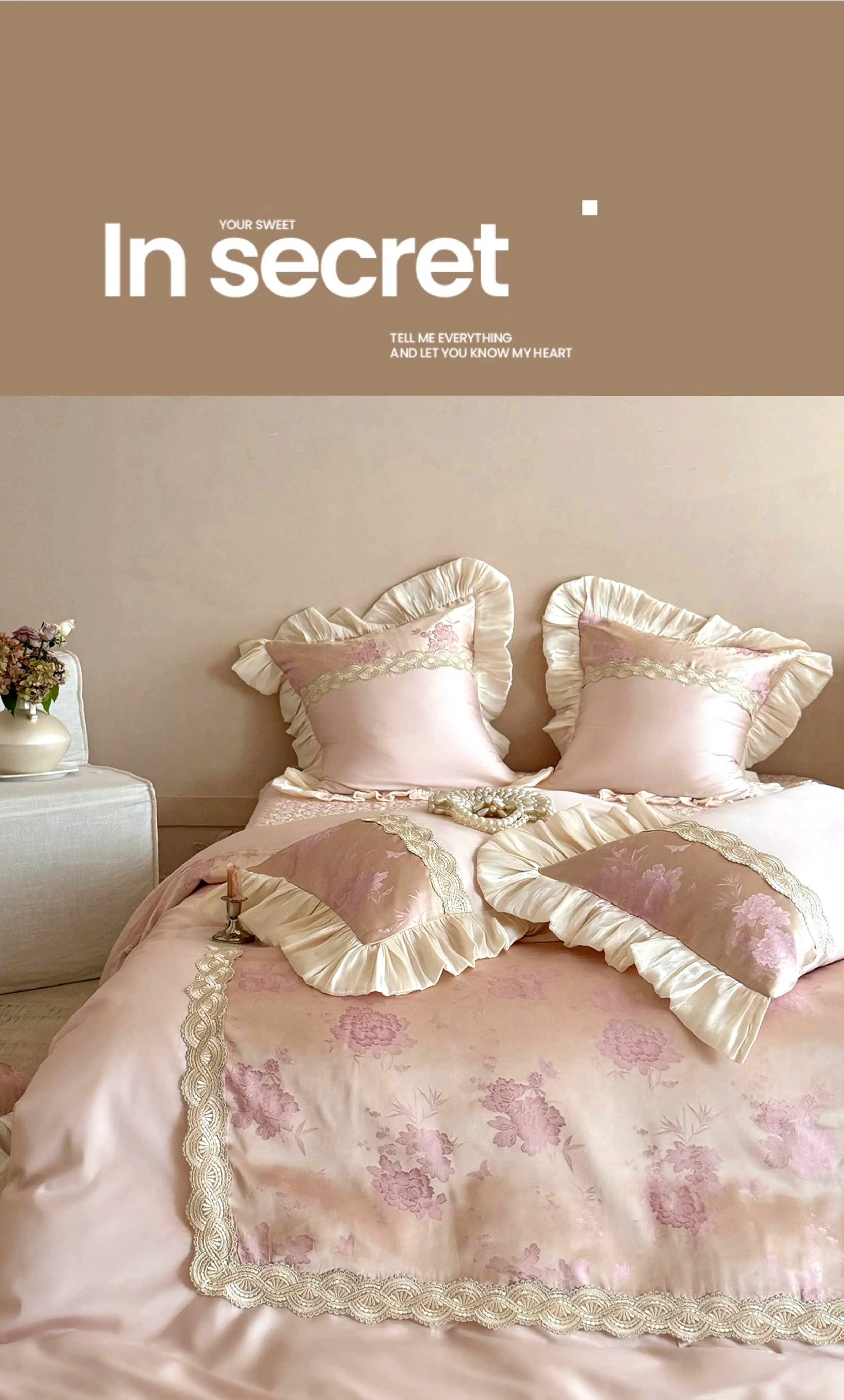 Luxurious-Vintage-Floral-Jacquard-Tencel-Cotton-Pleated-Ruffle-Bedding-Set11