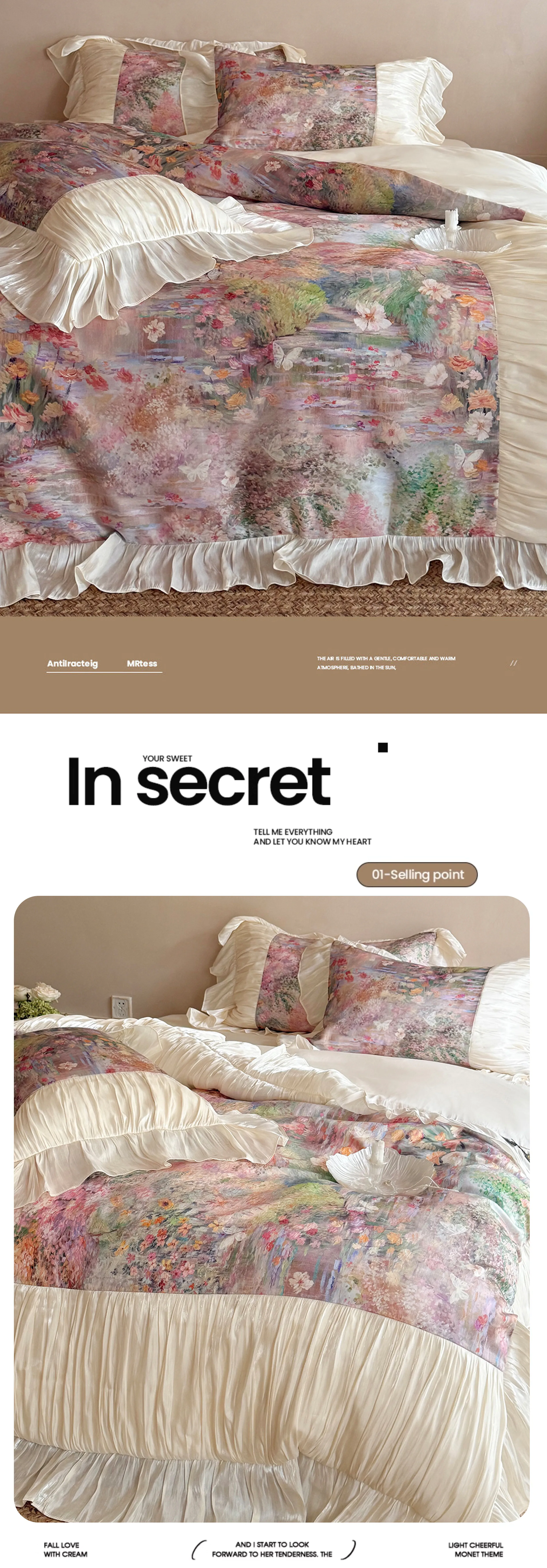 Shabby-Chic-Pastel-Oil-Painting-Garden-Floral-Tencel-Cotton-Bedding-Set11