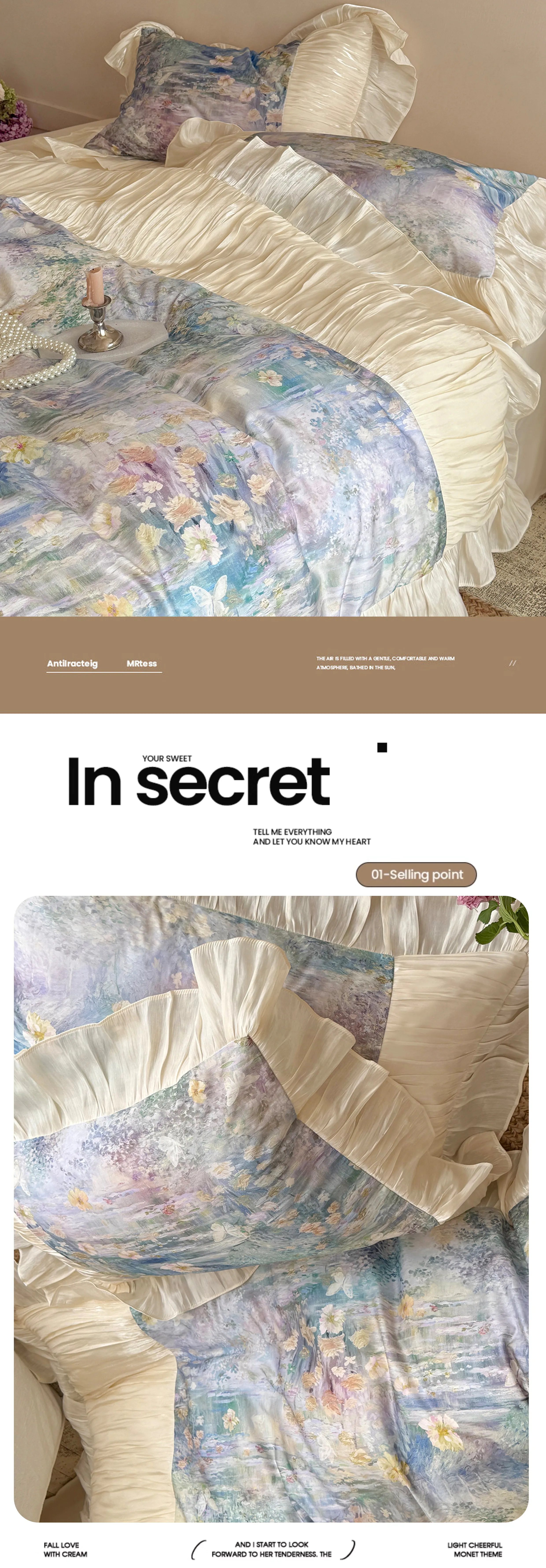 Shabby-Chic-Pastel-Oil-Painting-Garden-Floral-Tencel-Cotton-Bedding-Set16
