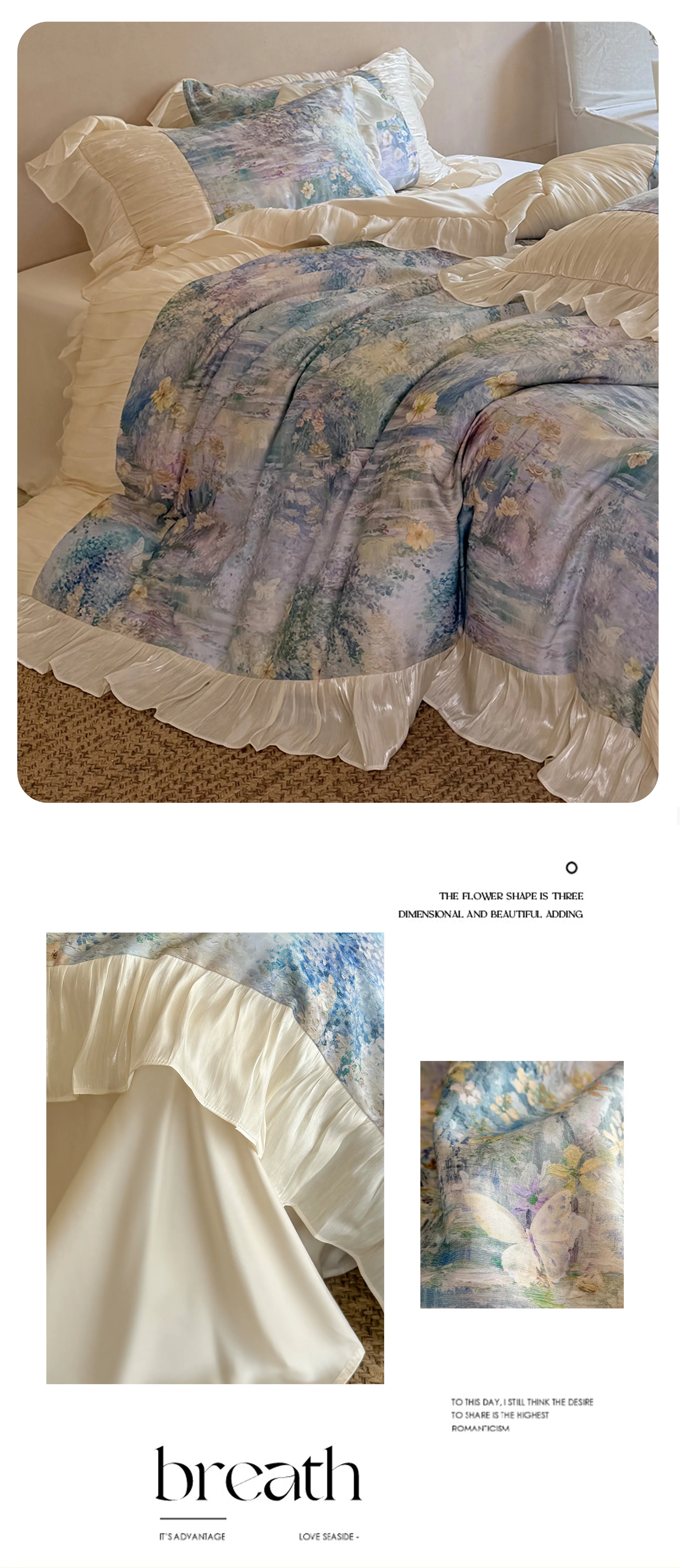 Shabby-Chic-Pastel-Oil-Painting-Garden-Floral-Tencel-Cotton-Bedding-Set17