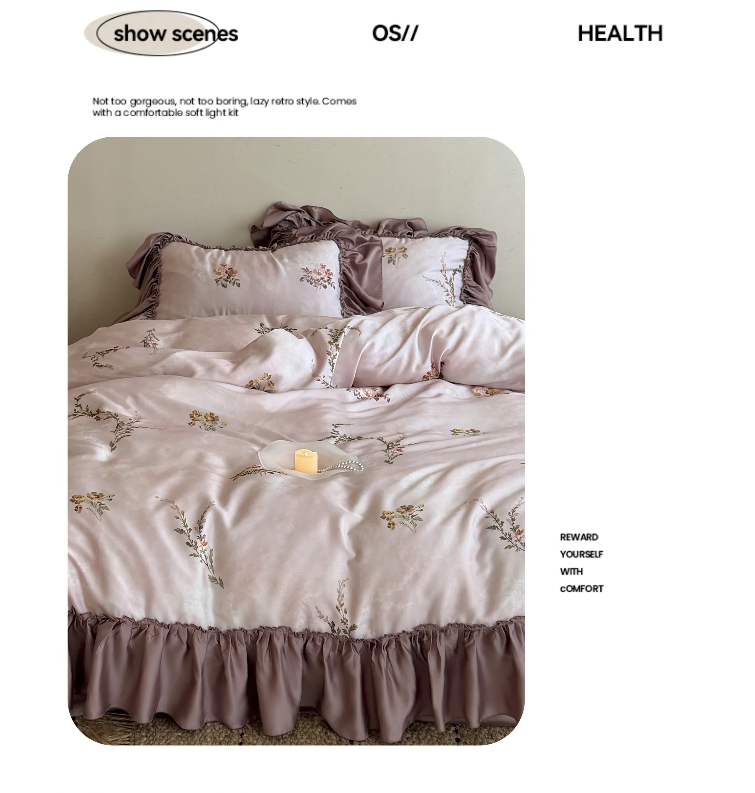 Ultra-Soft-60s-Tencel-Dusty-Pink-Floral-Ruffle-Duvet-Cover-Pillowcase-Set08