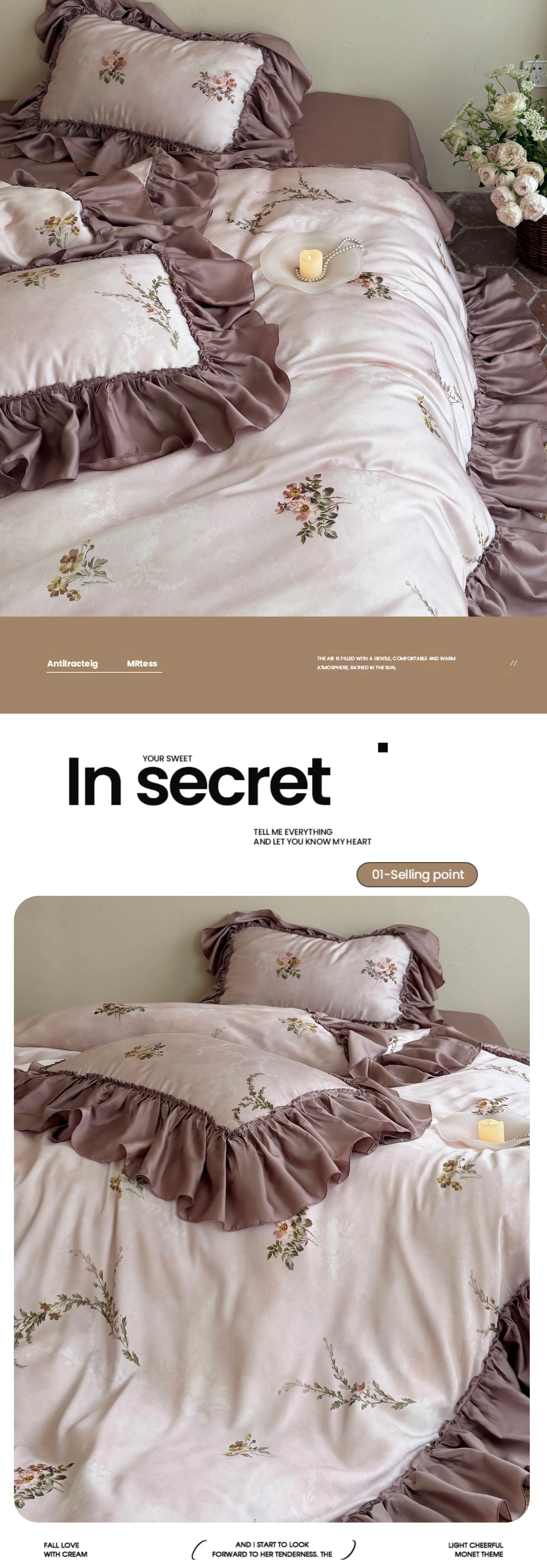 Ultra-Soft-60s-Tencel-Dusty-Pink-Floral-Ruffle-Duvet-Cover-Pillowcase-Set09