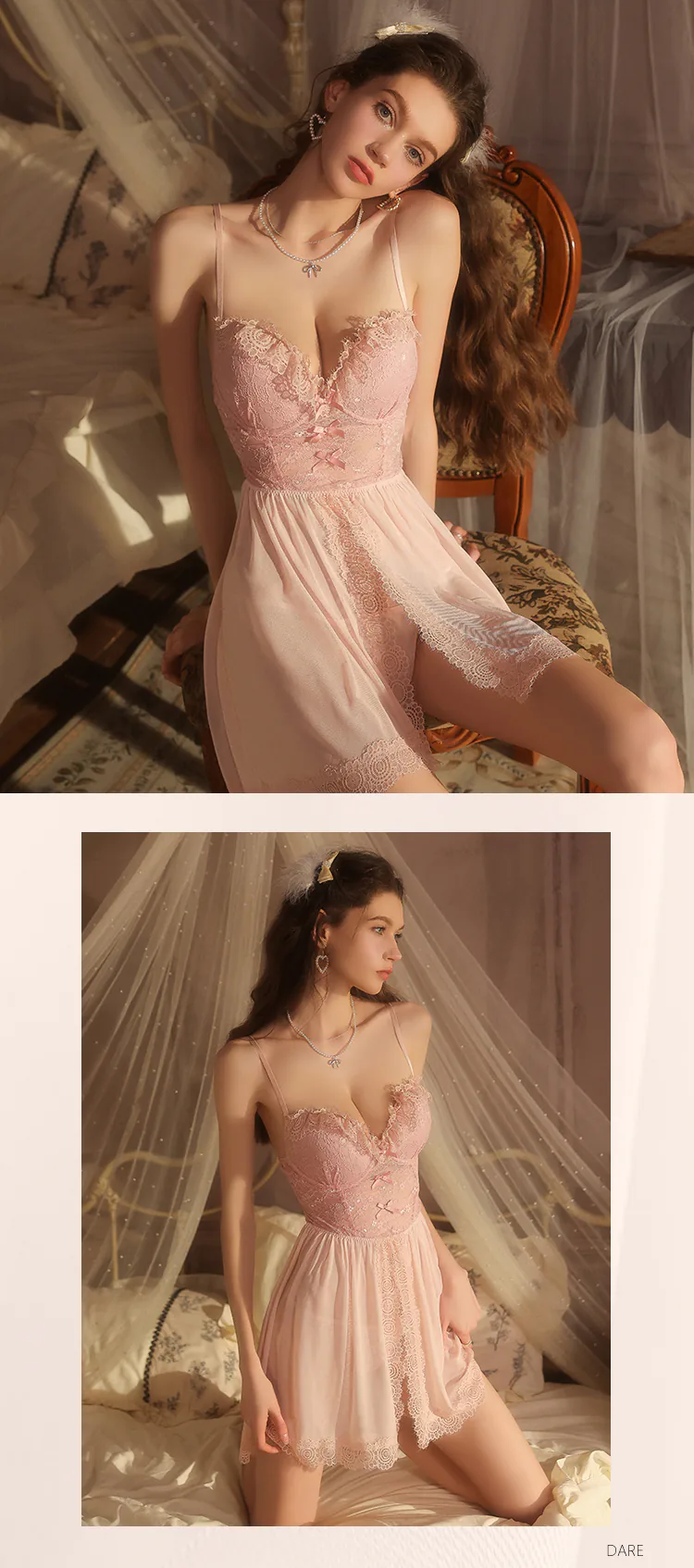 Sweet-French-Princess-Style-Backless-Lace-Slip-Summer-Thin-Nightgown14