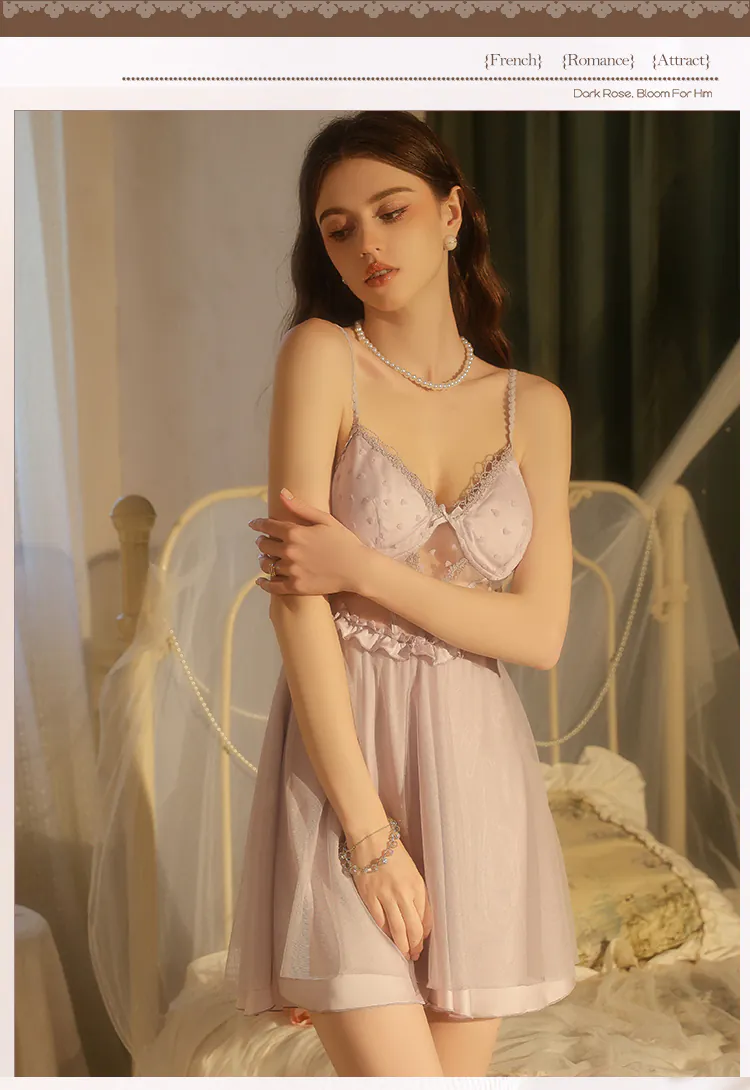 Sweet-Princess-Style-See-Through-Lace-Nightdress-with-Built-in-Bra-Pads09