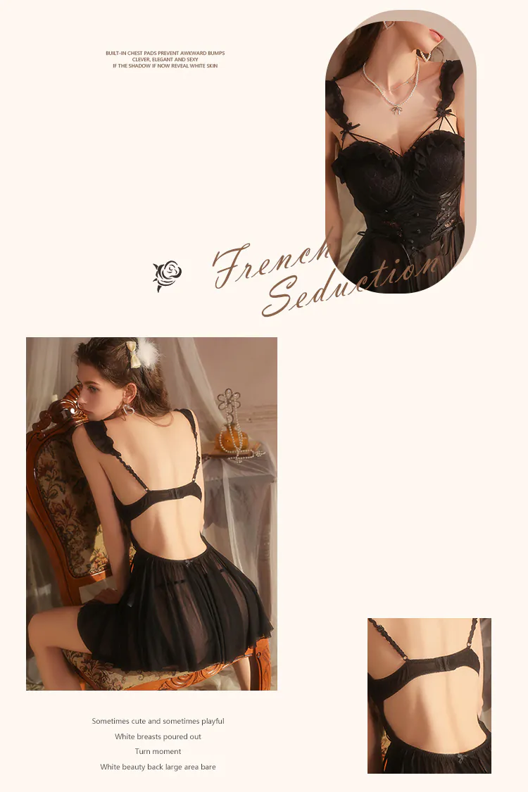 Womens-Underwire-Bust-Support-Plus-Size-Lace-Babydoll-Nightgown10