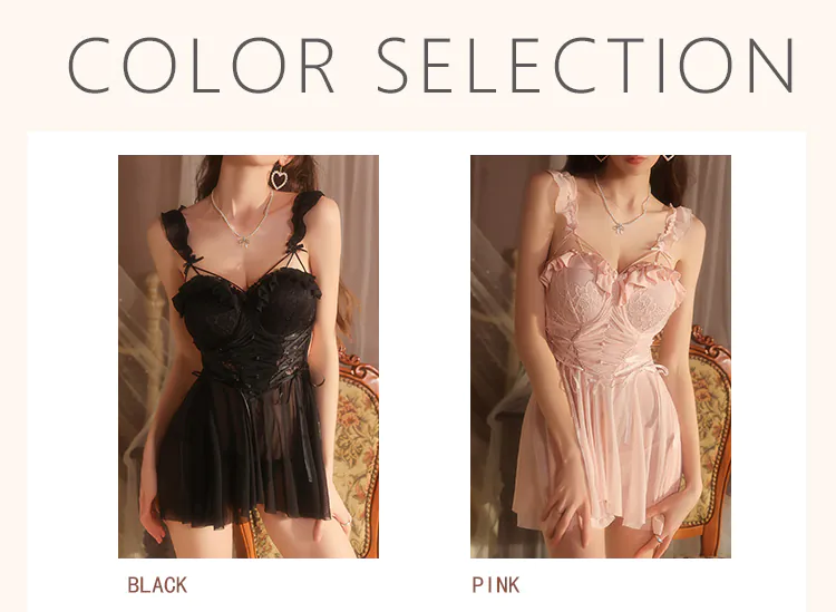 Womens-Underwire-Bust-Support-Plus-Size-Lace-Babydoll-Nightgown11