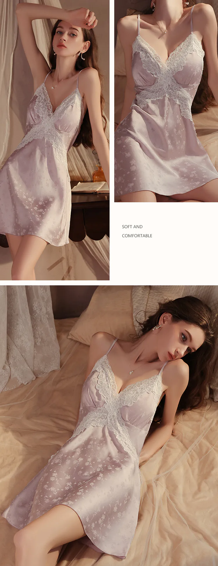Sweet-Backless-Lace-Embossed-Floral-Satin-Jacquard-Slip-Nightgown13