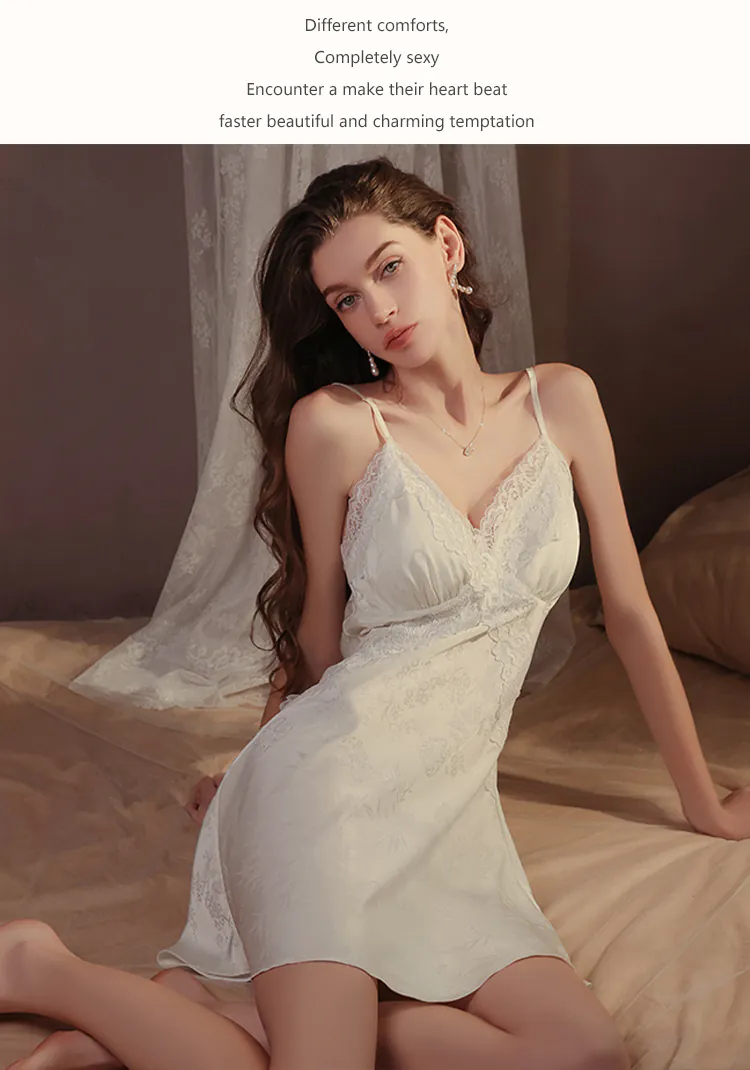 Sweet-Backless-Lace-Embossed-Floral-Satin-Jacquard-Slip-Nightgown15