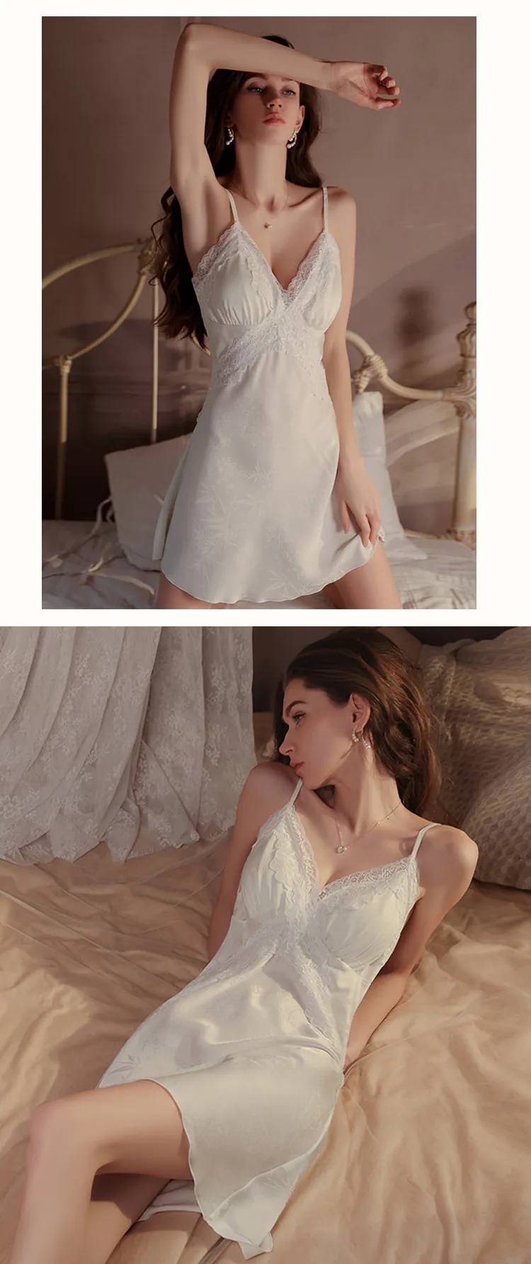 Sweet-Backless-Lace-Embossed-Floral-Satin-Jacquard-Slip-Nightgown17