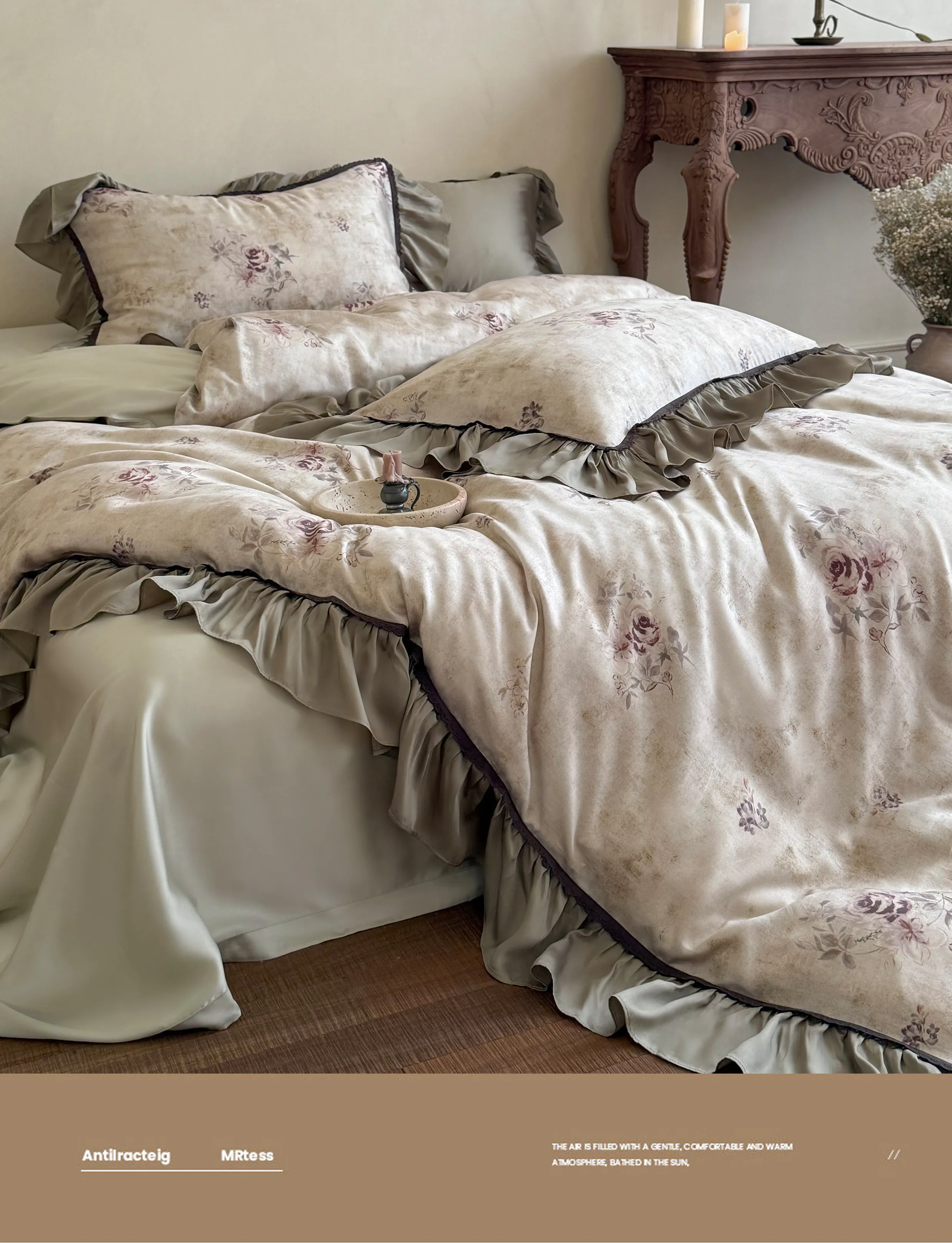 Retro-Cottagecore-60s-Lenzing-Tencel-Floral-Ruffle-Edge-Duvet-Cover-Set08