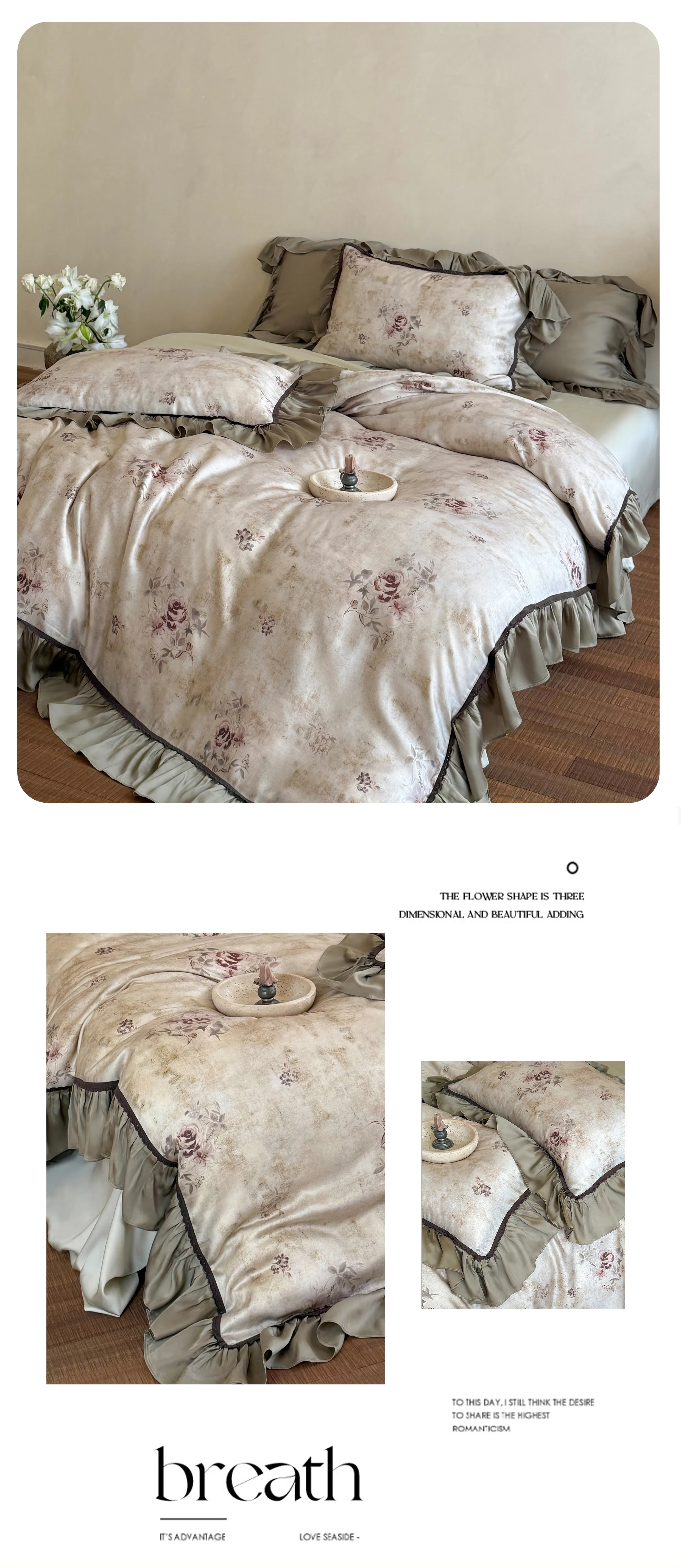 Retro-Cottagecore-60s-Lenzing-Tencel-Floral-Ruffle-Edge-Duvet-Cover-Set10
