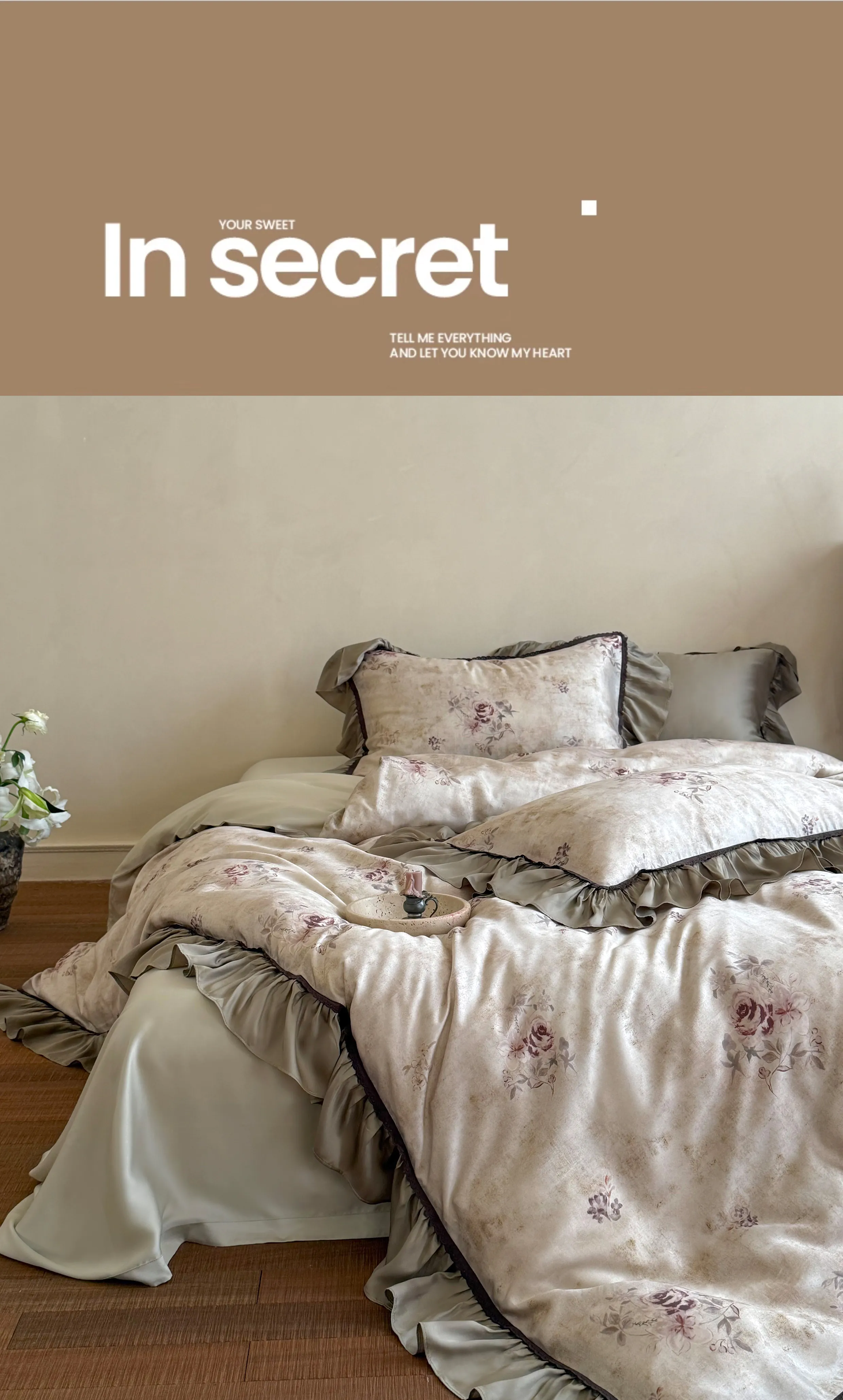 Retro-Cottagecore-60s-Lenzing-Tencel-Floral-Ruffle-Edge-Duvet-Cover-Set11