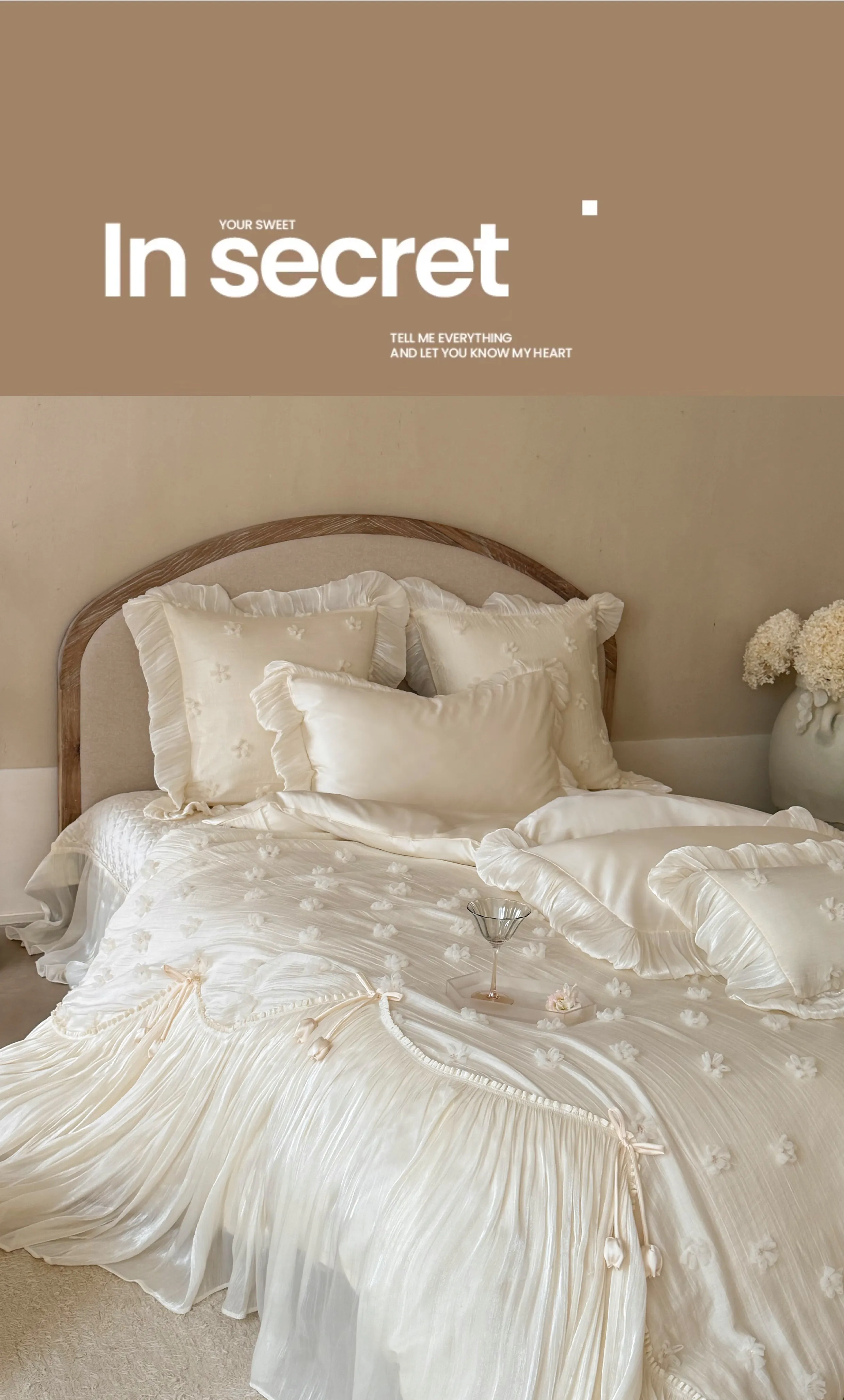 Couture-Princess-100s-Cotton-Lace-3D-Flowers-Creamy-Bedding-4-Pcs-Set11