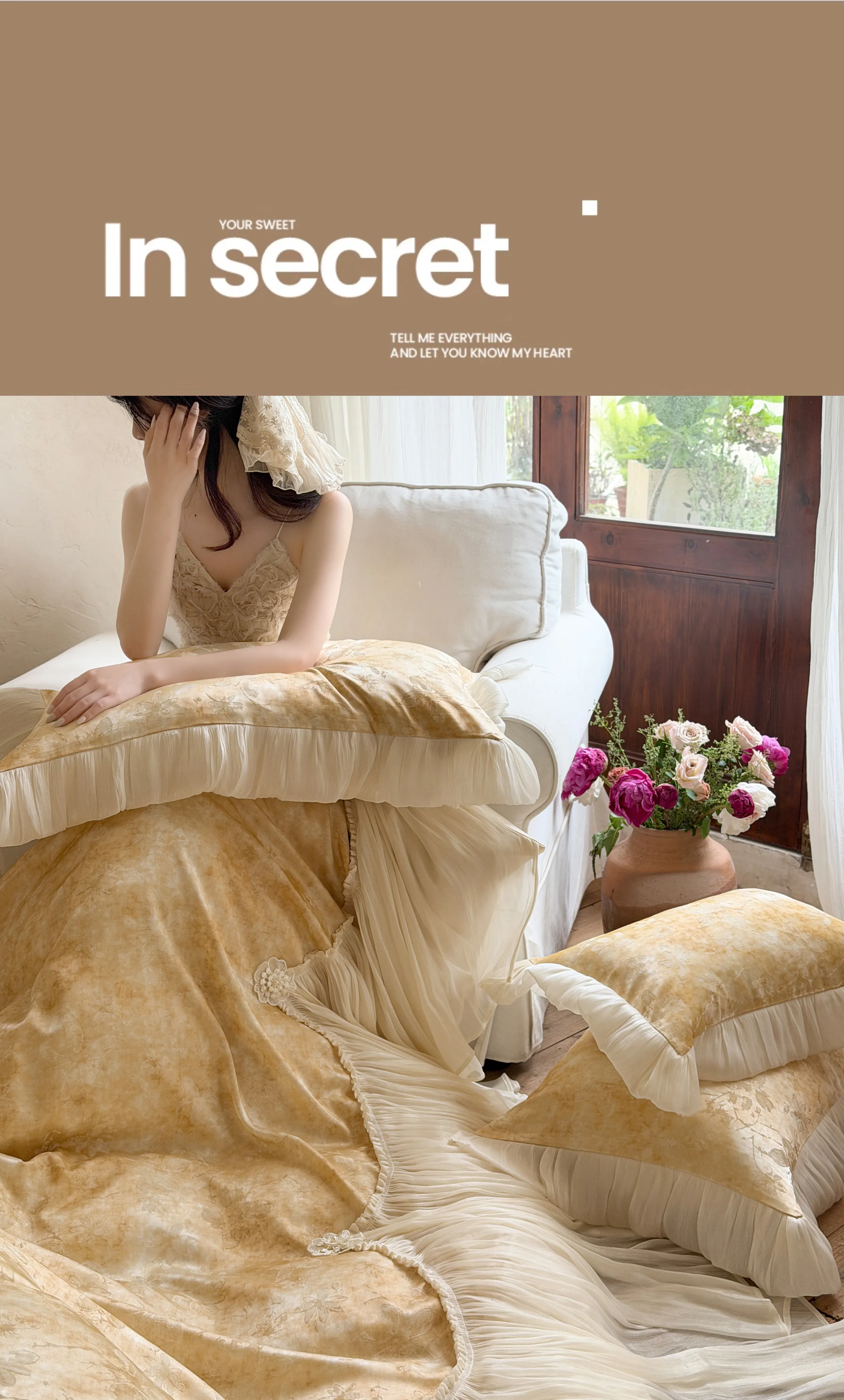 Victoria-Luxury-Tencel-Cotton-Jacquard-Floral-Pleated-4-Piece-Bedding-Set13