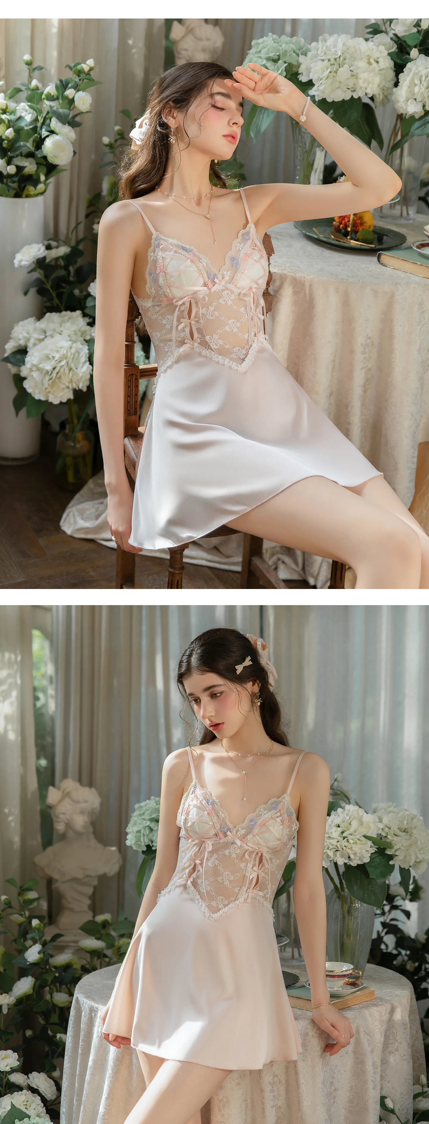 Backless-Sheer-Floral-Embroidered-Lace-Splicing-Tie-Back-Sleepwear-Nightgown10