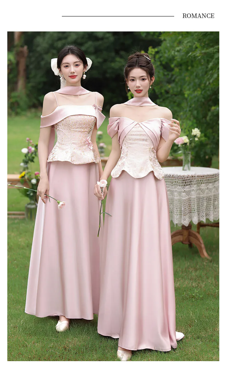 Blush-Pink-Jacquard-Peplum-Bodice-Satin-Wedding-Guest-Bridal-Party-Dress10