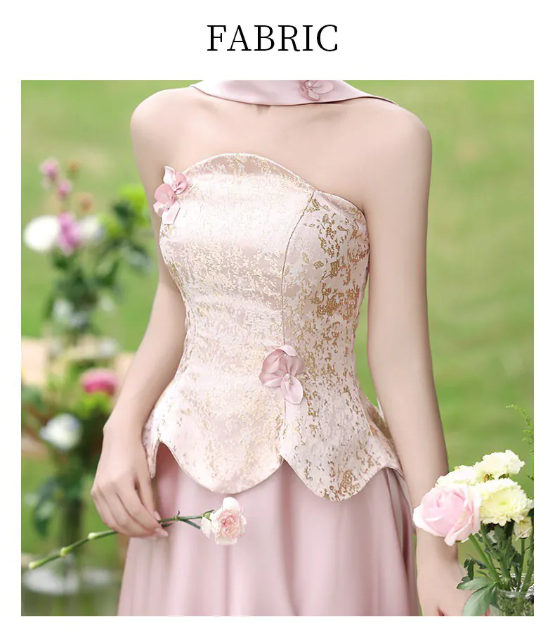 Blush-Pink-Jacquard-Peplum-Bodice-Satin-Wedding-Guest-Bridal-Party-Dress11