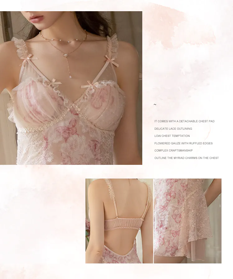 Butterfly-Floral-Burnt-Out-Lace-Open-Back-Nightgown-with-Built-in-Pads08