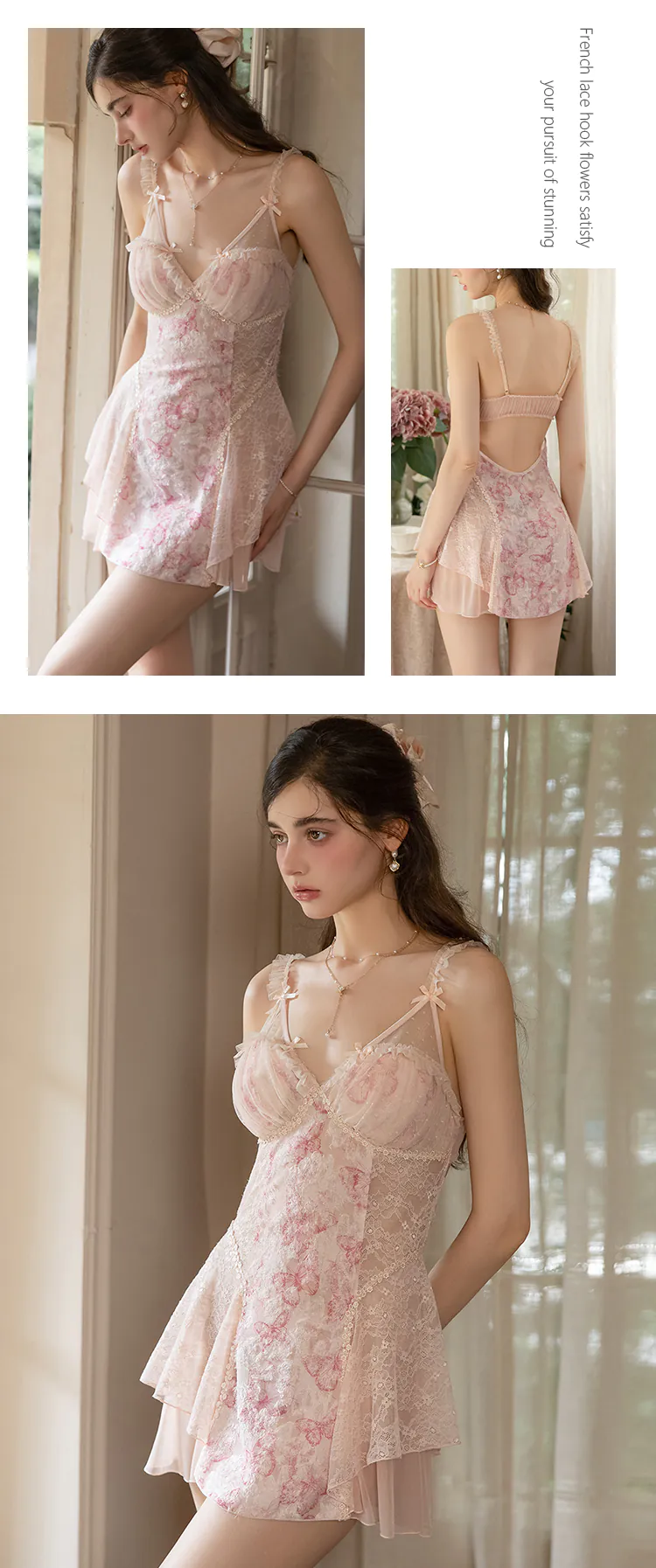 Butterfly-Floral-Burnt-Out-Lace-Open-Back-Nightgown-with-Built-in-Pads10