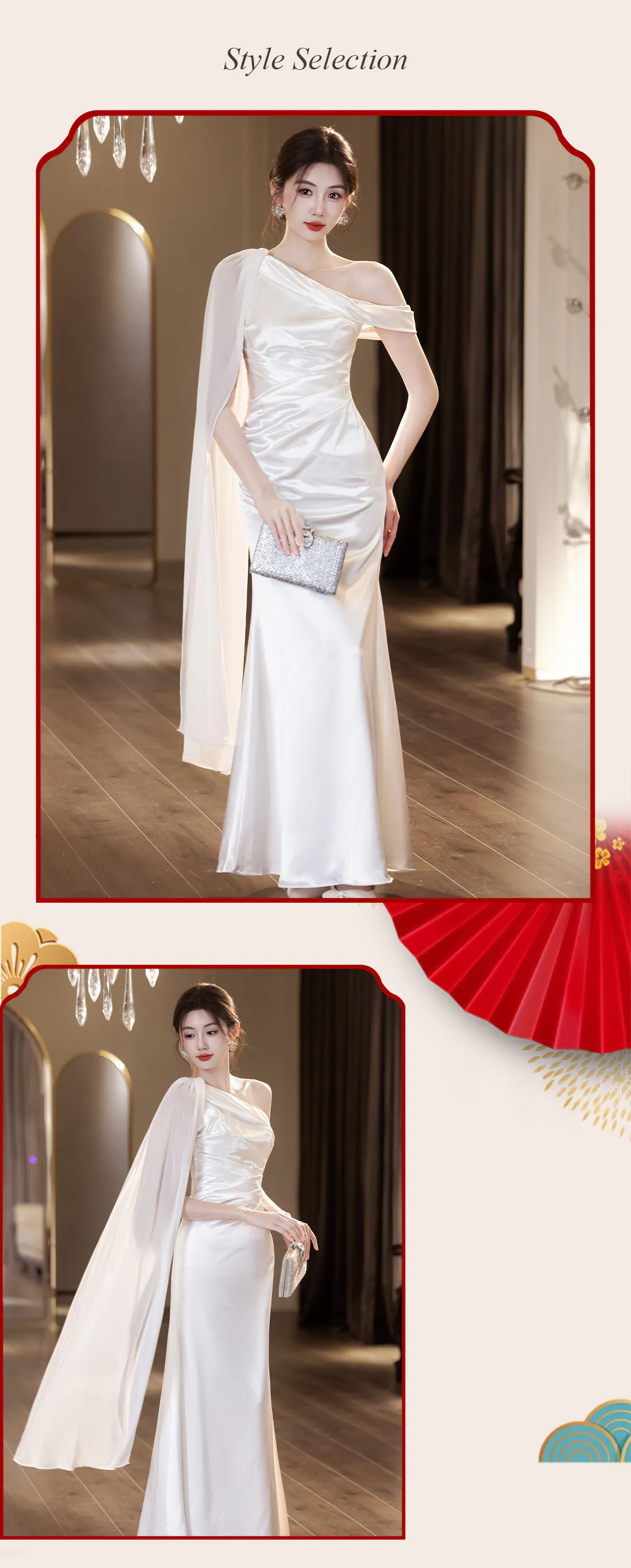 Classic-Ivory-Mismatched-White-Satin-Bridal-Party-Wedding-Guest-Dress12
