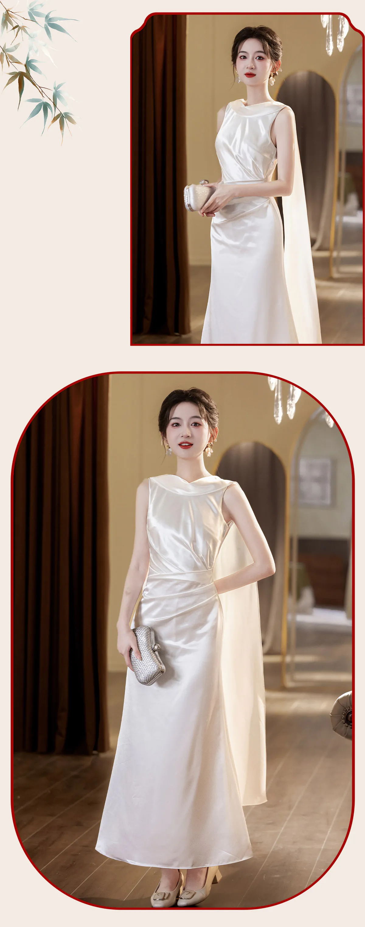 Classic-Ivory-Mismatched-White-Satin-Bridal-Party-Wedding-Guest-Dress14