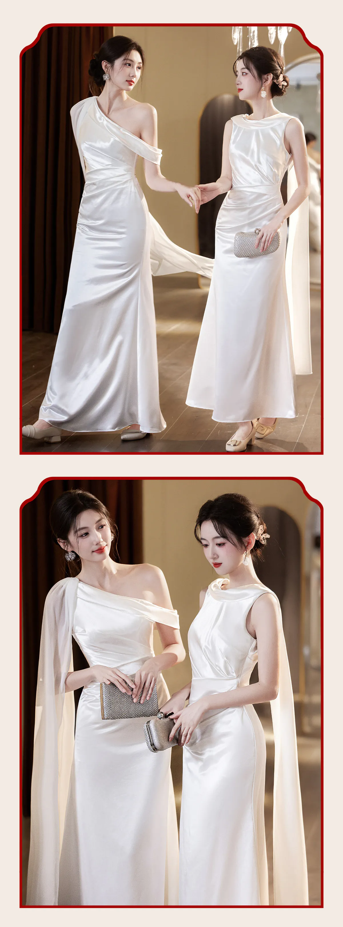 Classic-Ivory-Mismatched-White-Satin-Bridal-Party-Wedding-Guest-Dress17