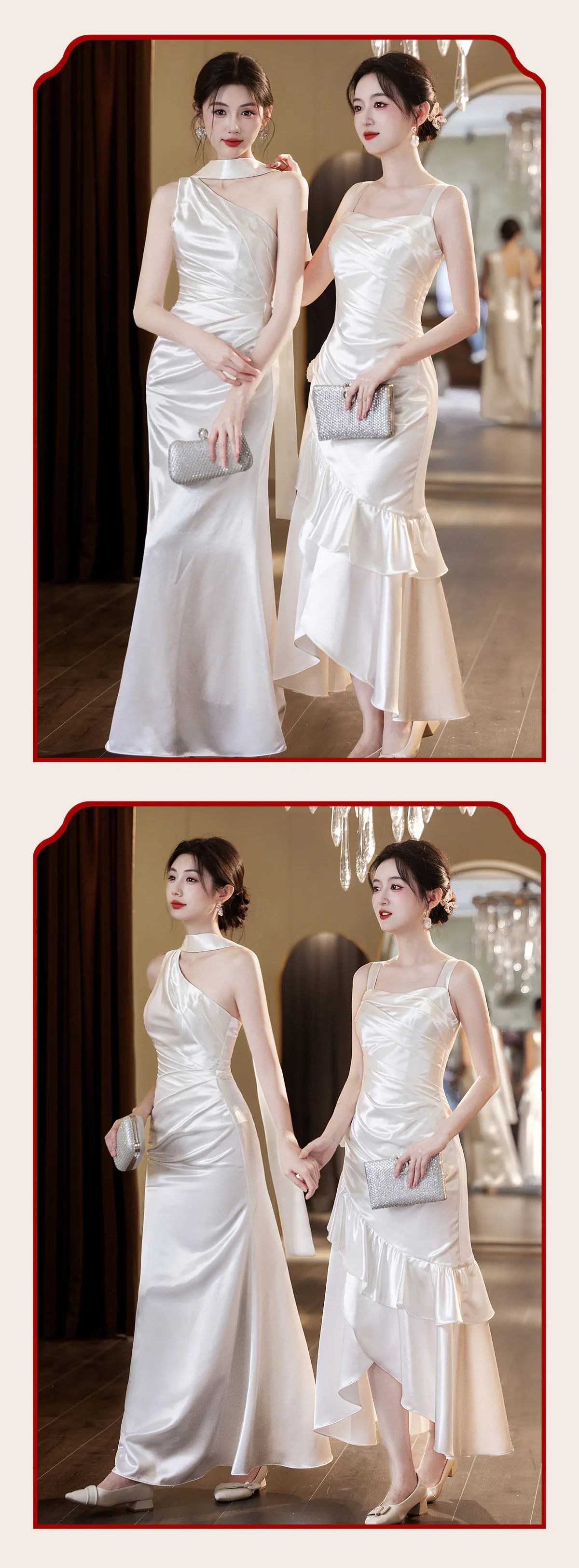 Classic-Ivory-Mismatched-White-Satin-Bridal-Party-Wedding-Guest-Dress25