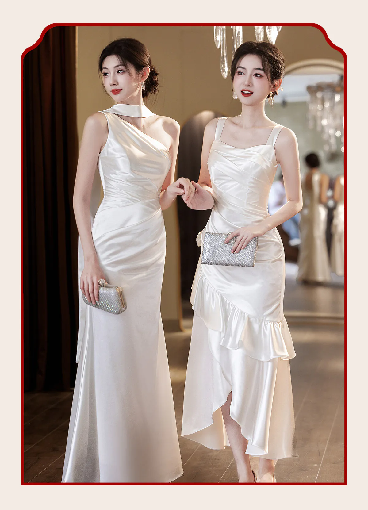 Classic-Ivory-Mismatched-White-Satin-Bridal-Party-Wedding-Guest-Dress26
