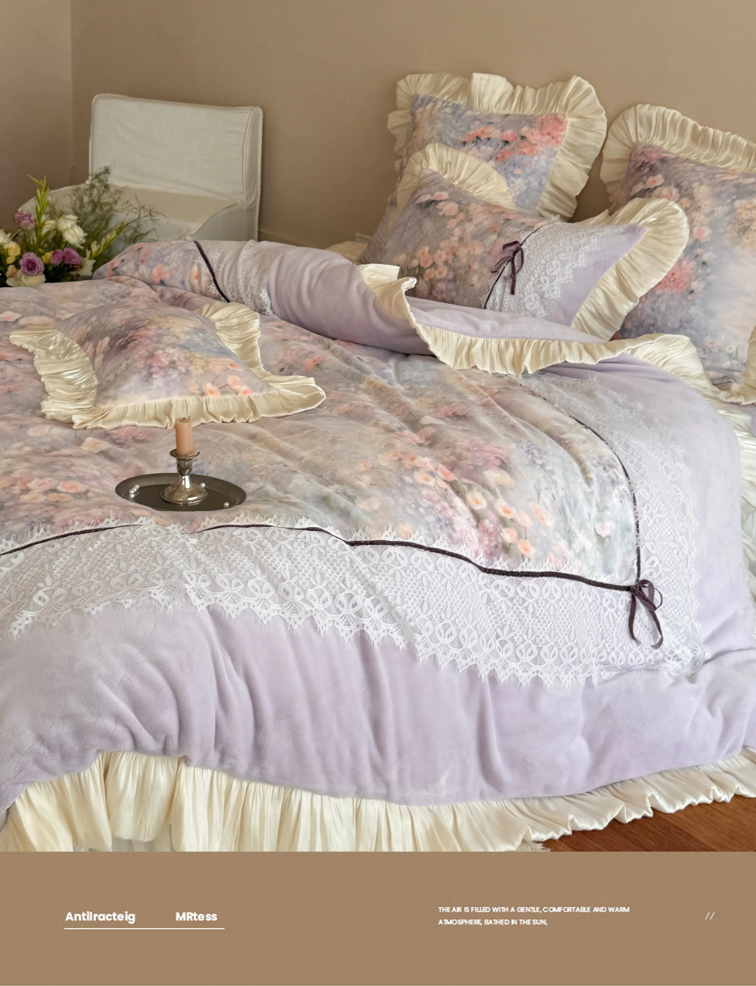 Cottagecore-Reversible-Floral-Print-260g-Milk-Velvet-Winter-Bedding-Set10