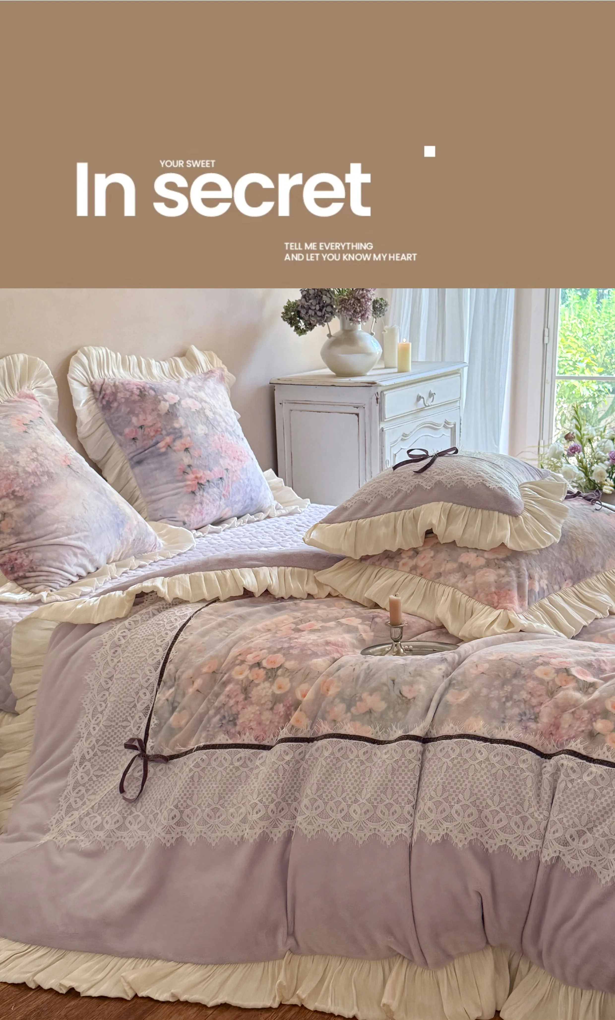 Cottagecore-Reversible-Floral-Print-260g-Milk-Velvet-Winter-Bedding-Set13