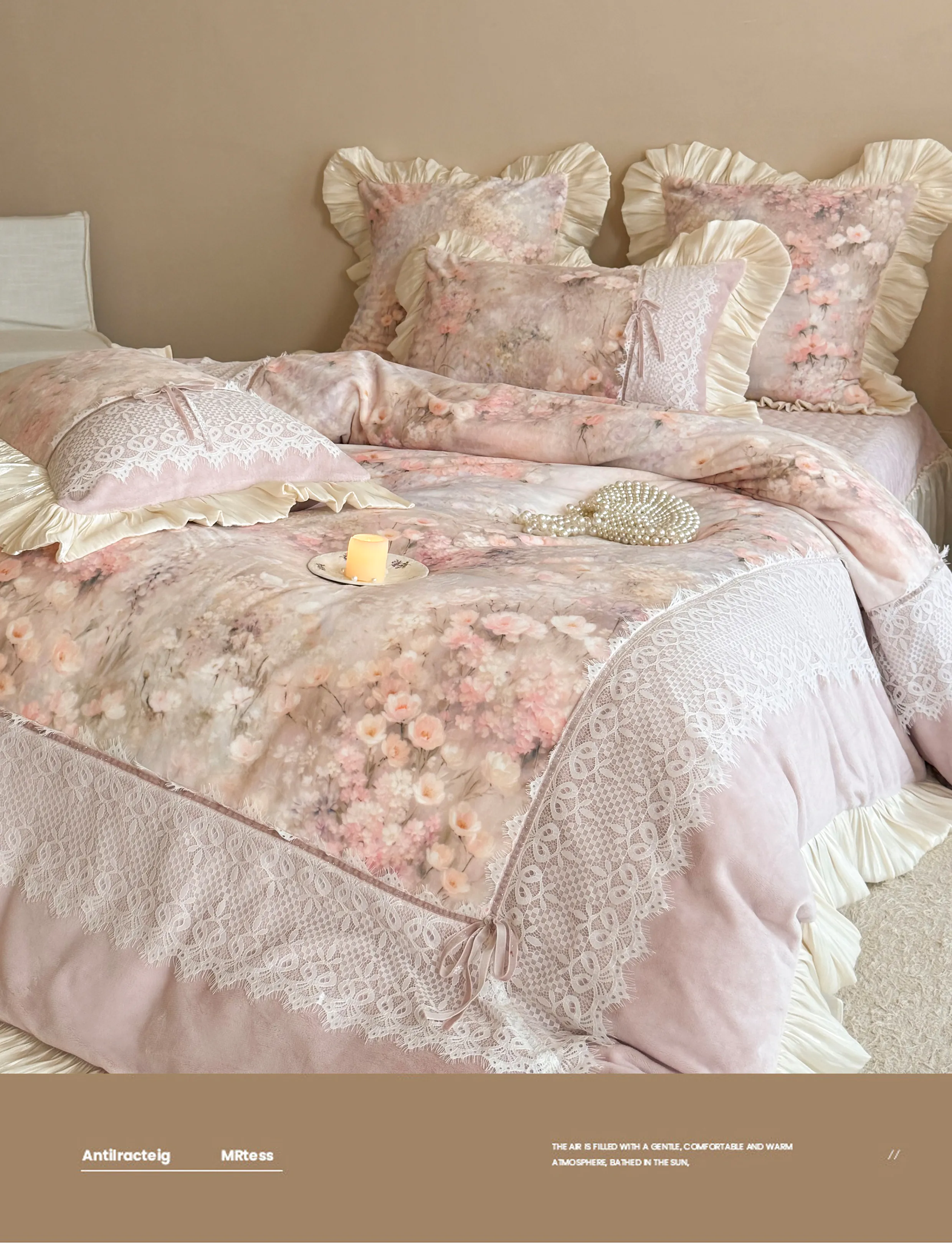 Cottagecore-Reversible-Floral-Print-260g-Milk-Velvet-Winter-Bedding-Set15