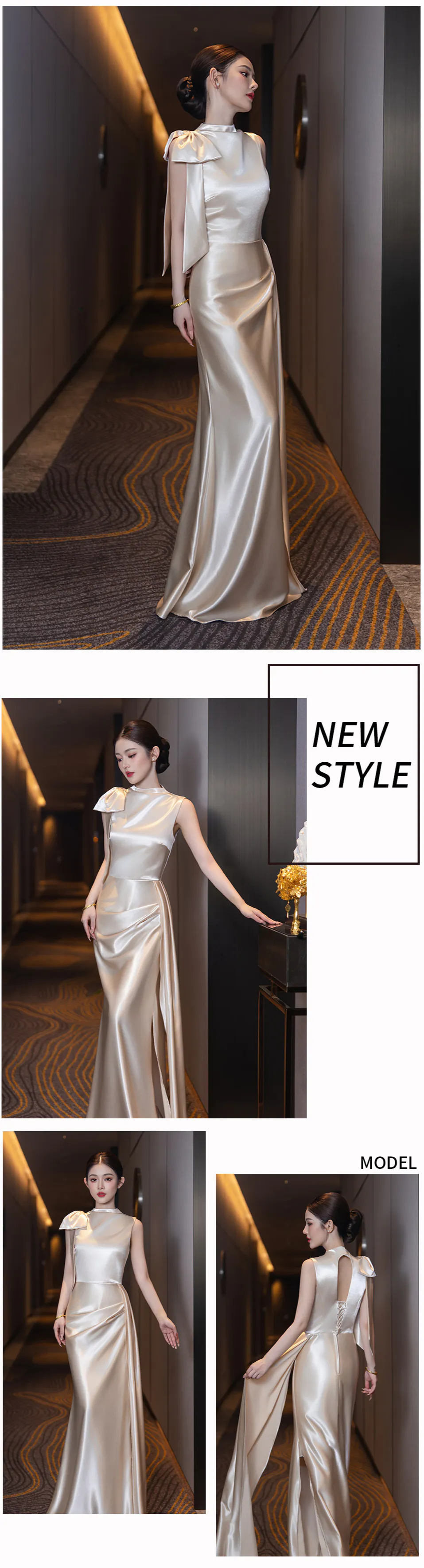 Lustrous-Gilded-Champagne-Satin-Maid-of-Honor-Wedding-Reception-Dress20