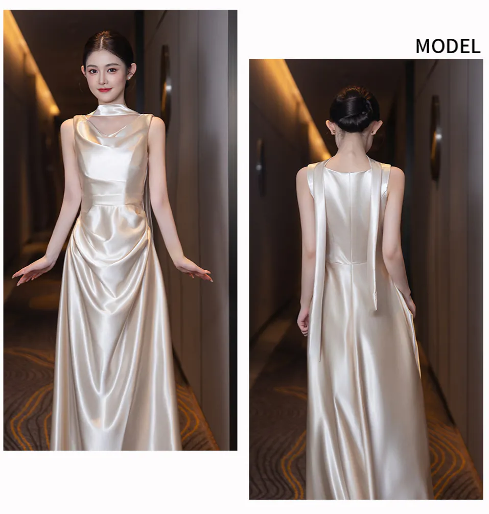Lustrous-Gilded-Champagne-Satin-Maid-of-Honor-Wedding-Reception-Dress26