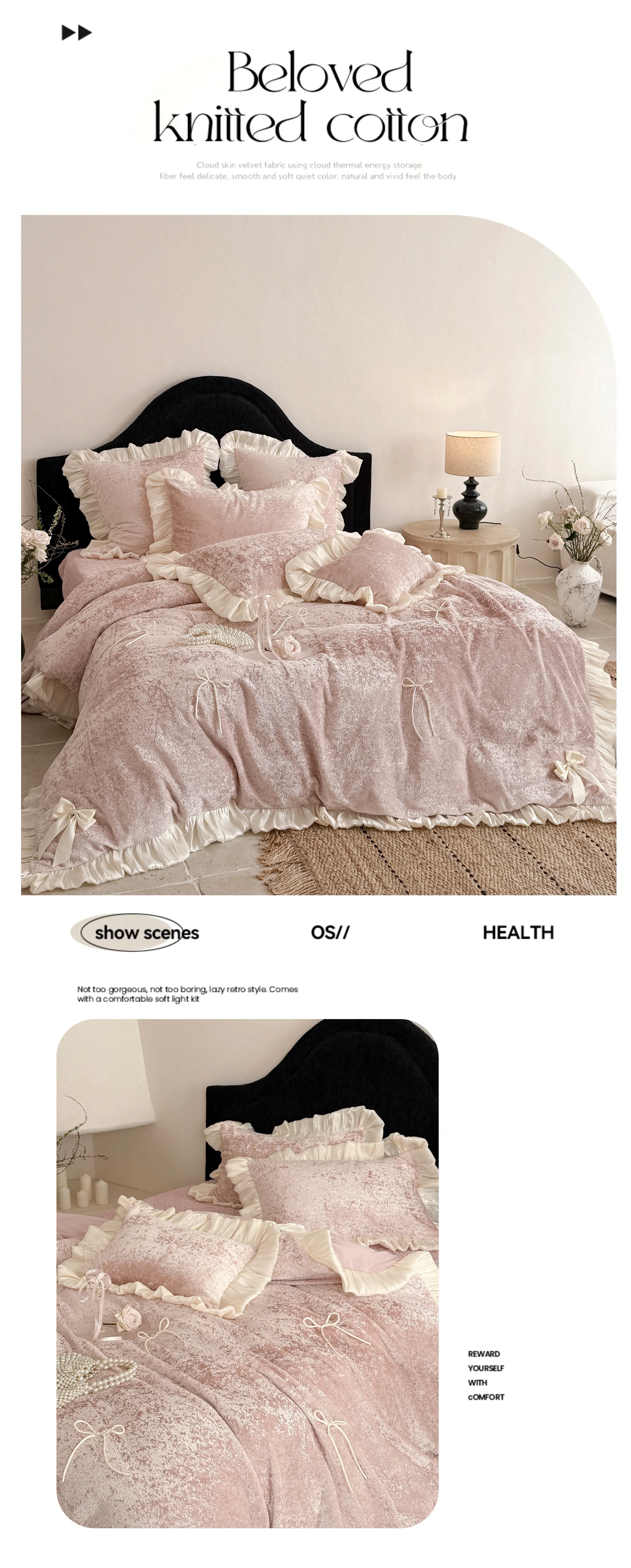 Ultra-Soft-Solid-Color-Matte-Milk-Velvet-Flannel-Bedding-Set-with-Bow-Ties09