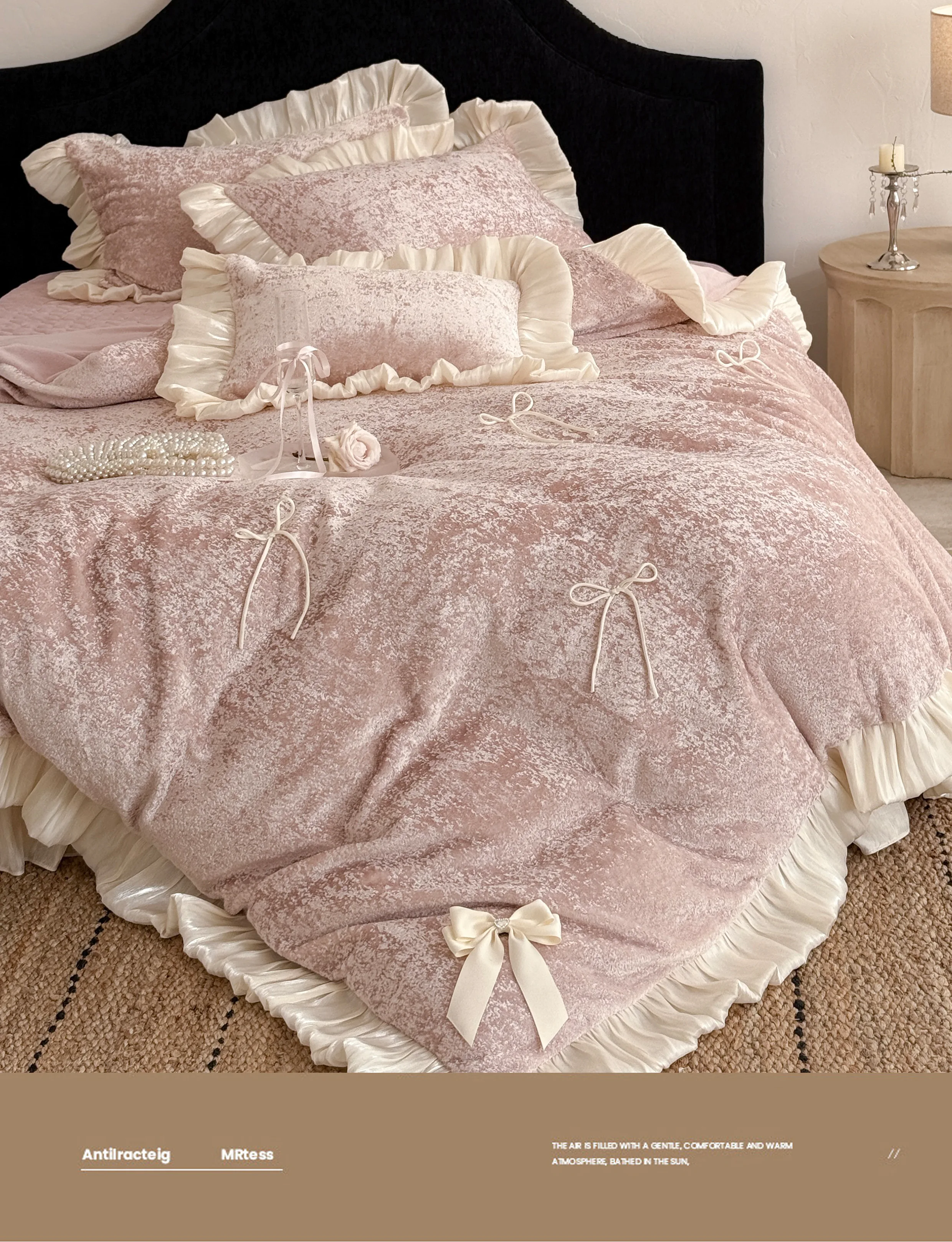 Ultra-Soft-Solid-Color-Matte-Milk-Velvet-Flannel-Bedding-Set-with-Bow-Ties10
