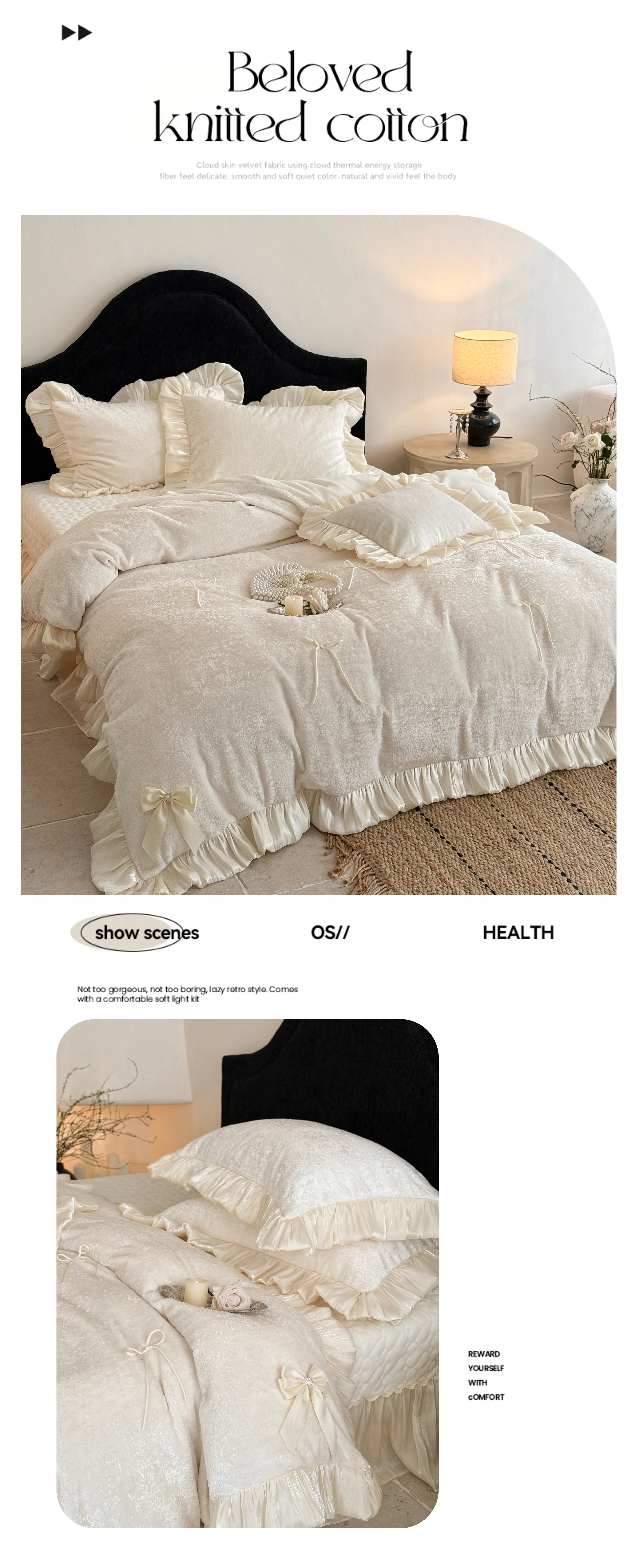 Ultra-Soft-Solid-Color-Matte-Milk-Velvet-Flannel-Bedding-Set-with-Bow-Ties14