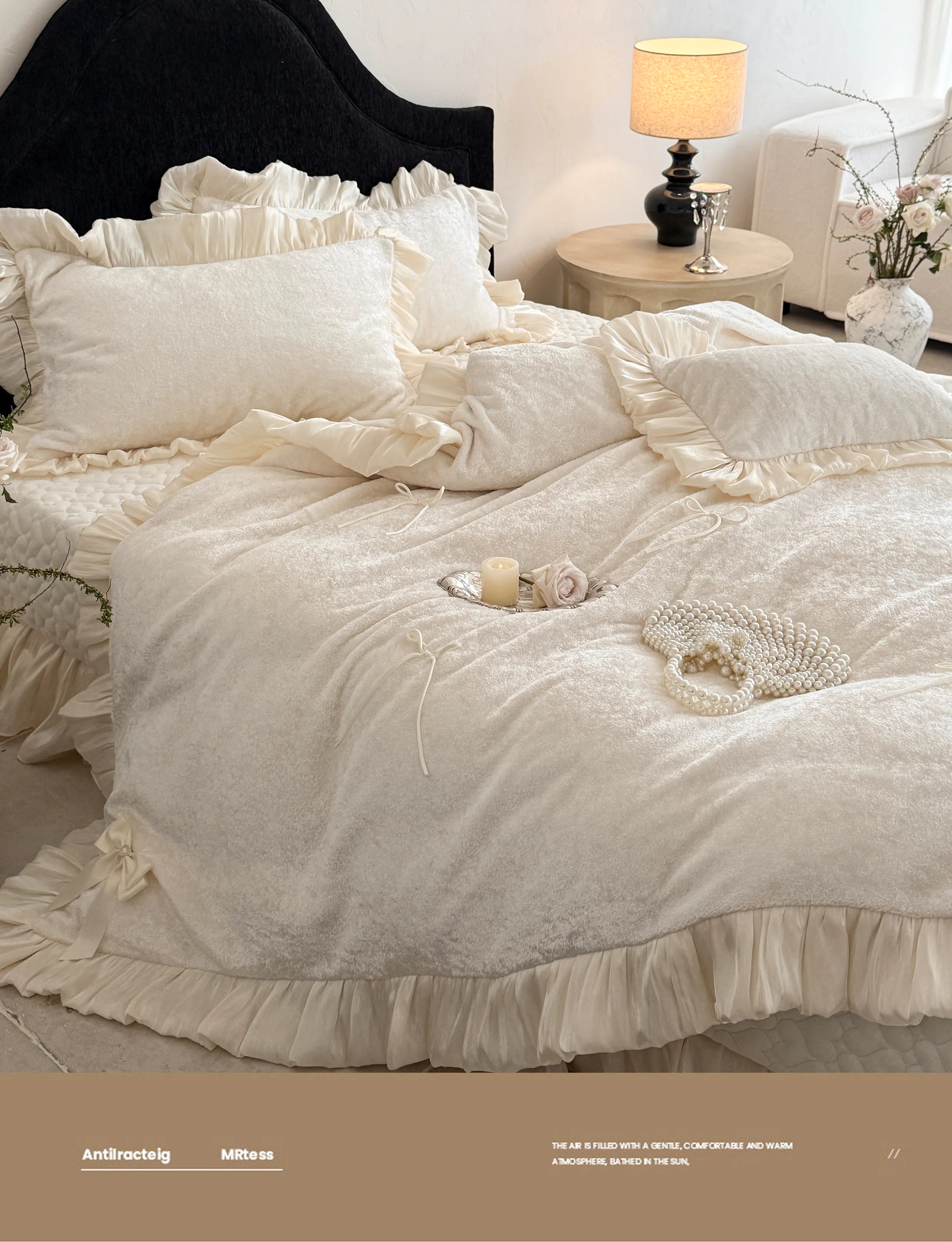 Ultra-Soft-Solid-Color-Matte-Milk-Velvet-Flannel-Bedding-Set-with-Bow-Ties15