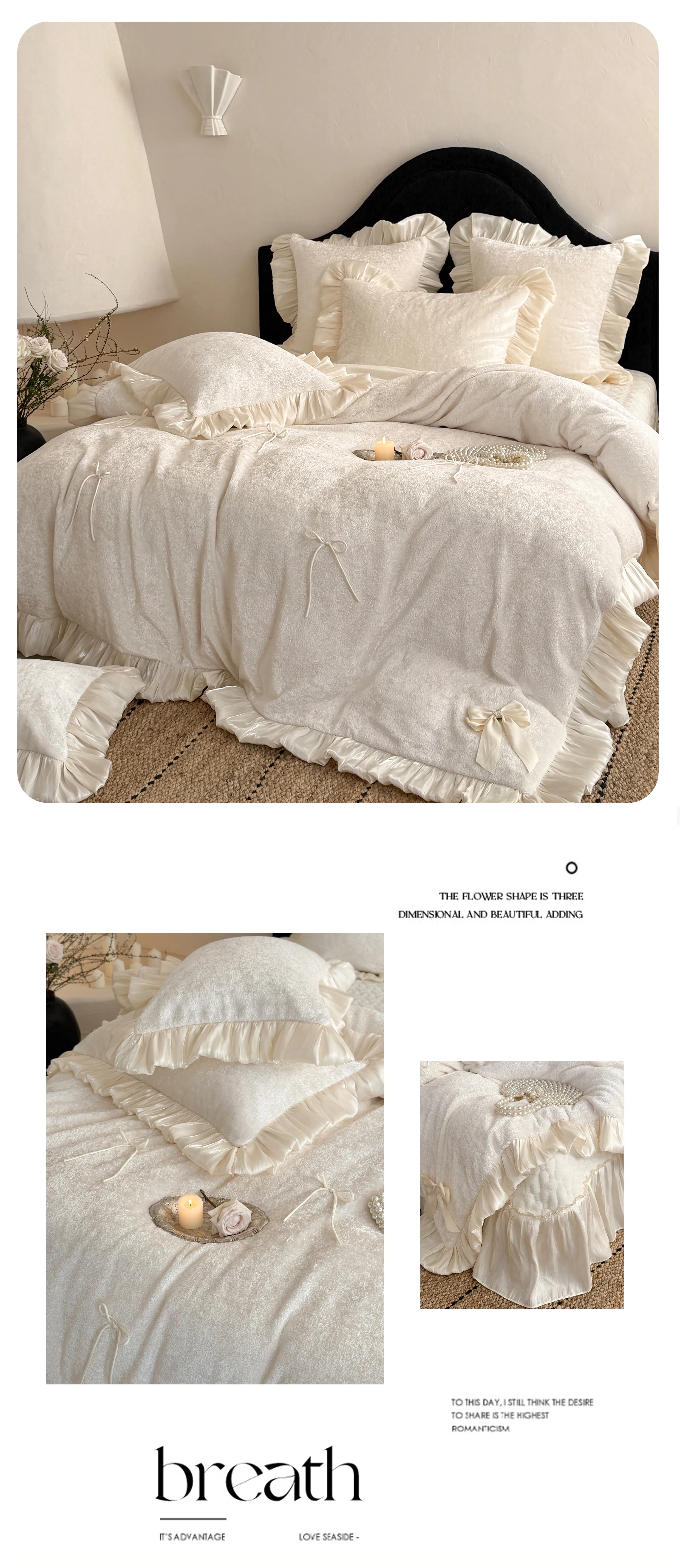 Ultra-Soft-Solid-Color-Matte-Milk-Velvet-Flannel-Bedding-Set-with-Bow-Ties17