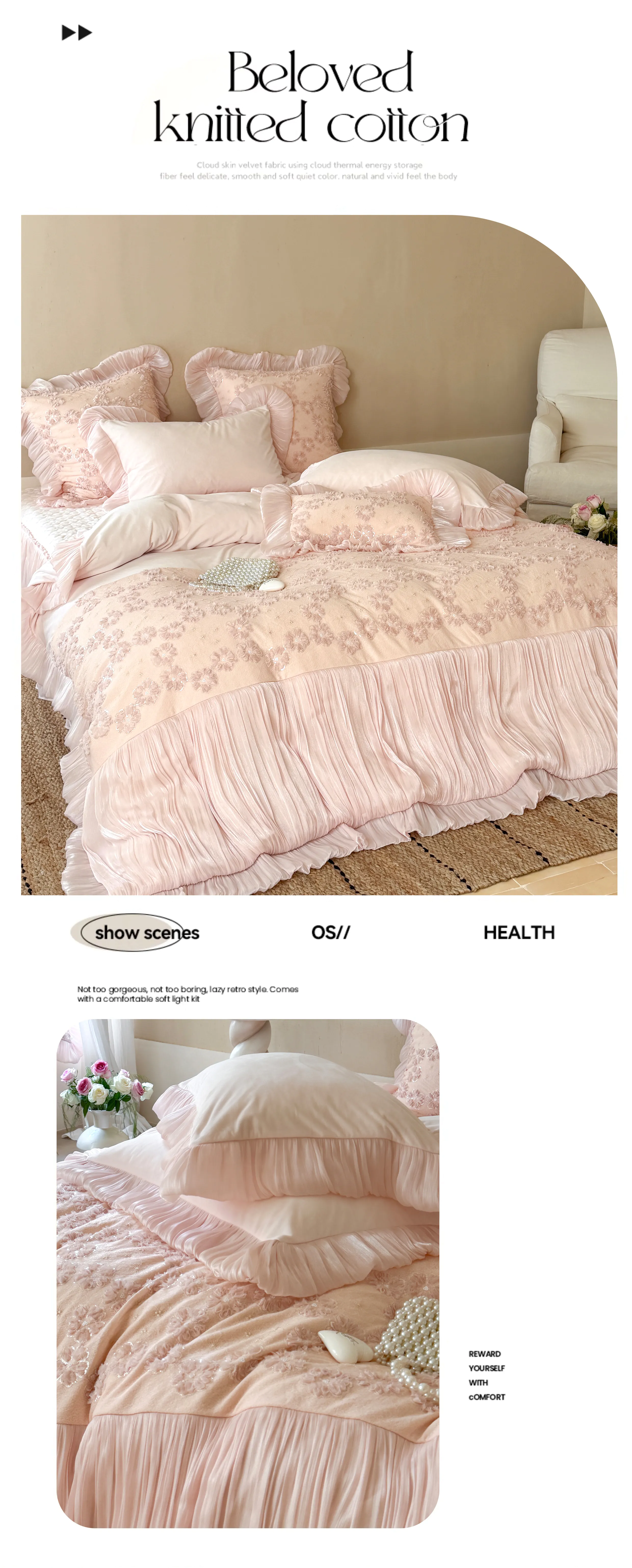 Vintage-3D-Floral-Soft-260g-Matte-Milk-Velvet-Fleece-Warm-Winter-Bedding-Set14