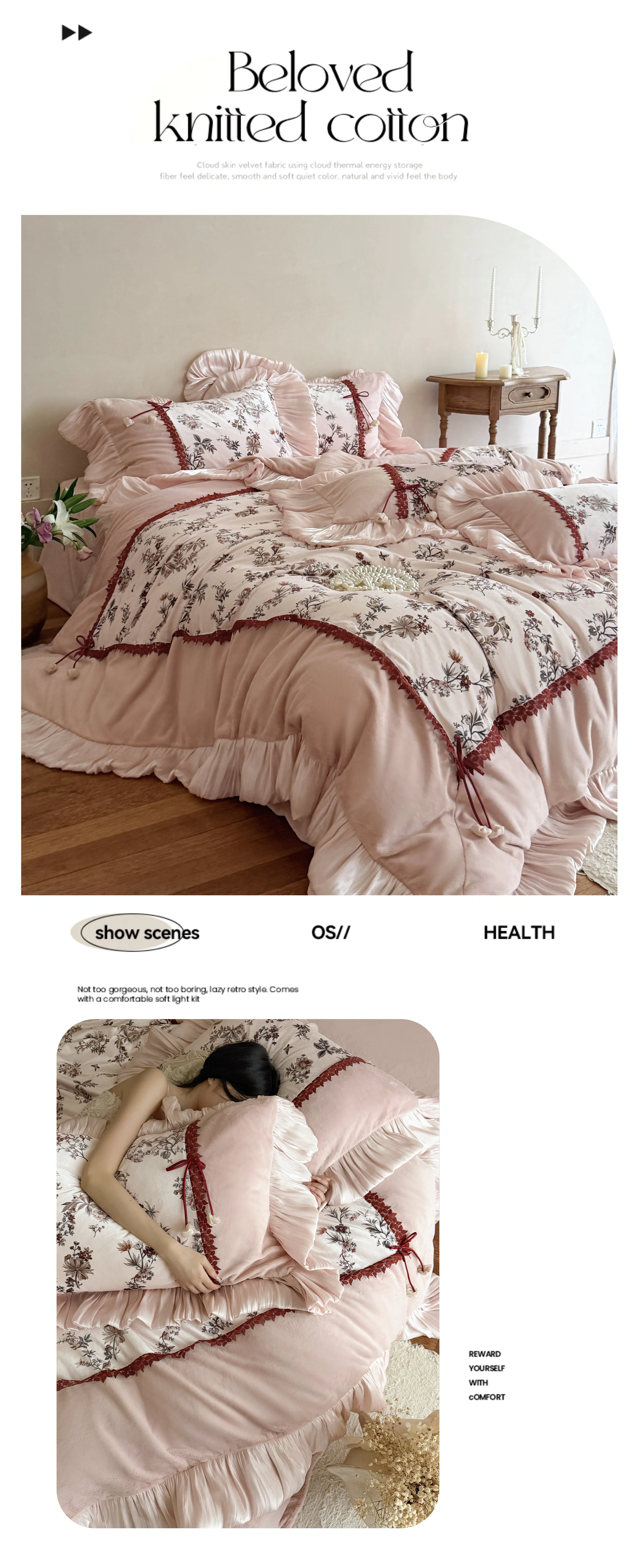 Botanical-Print-Winter-Warm-260g-Matte-Milk-Velvet-Comforter-Cover-Set14