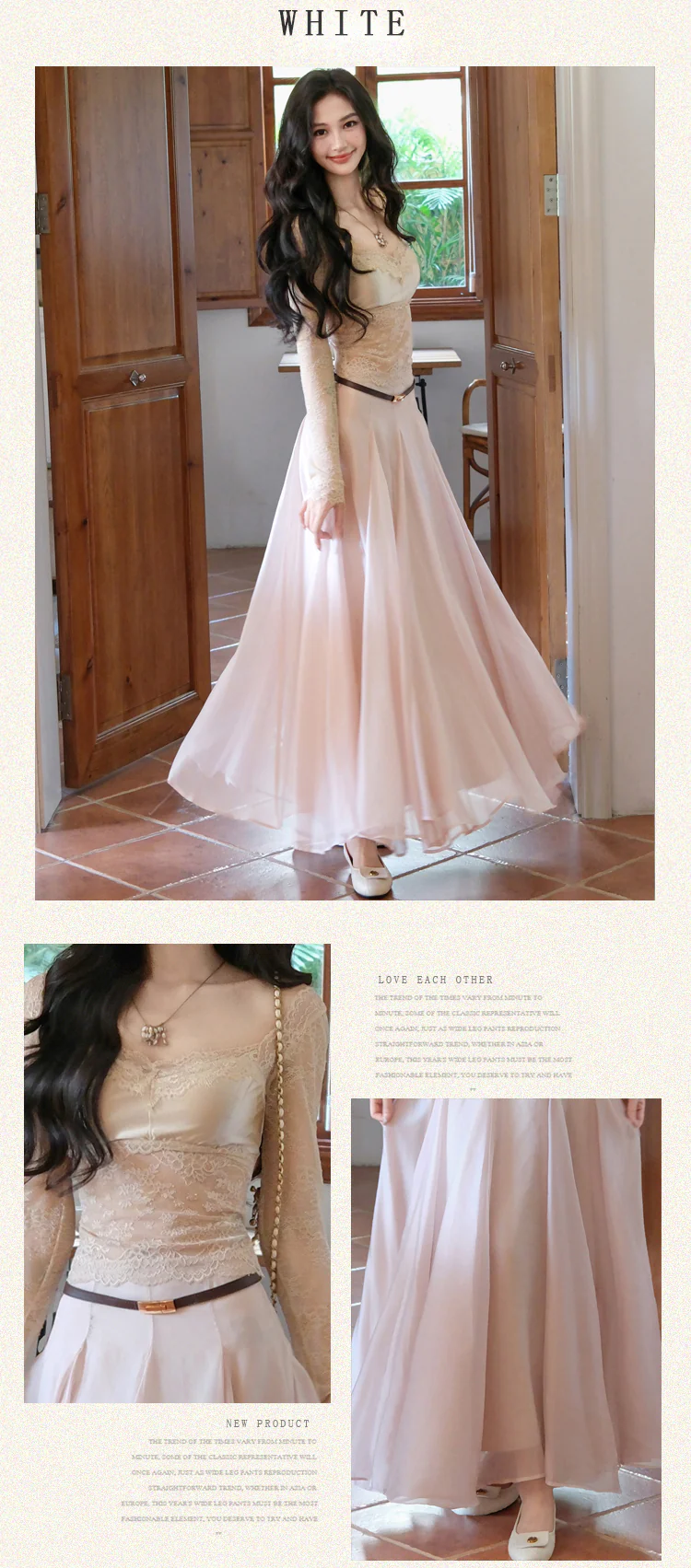 Chic-Semi-Sheer-Floral-Lace-Slim-Fit-Top-with-Swing-Skirt-Two-Piece-Set12