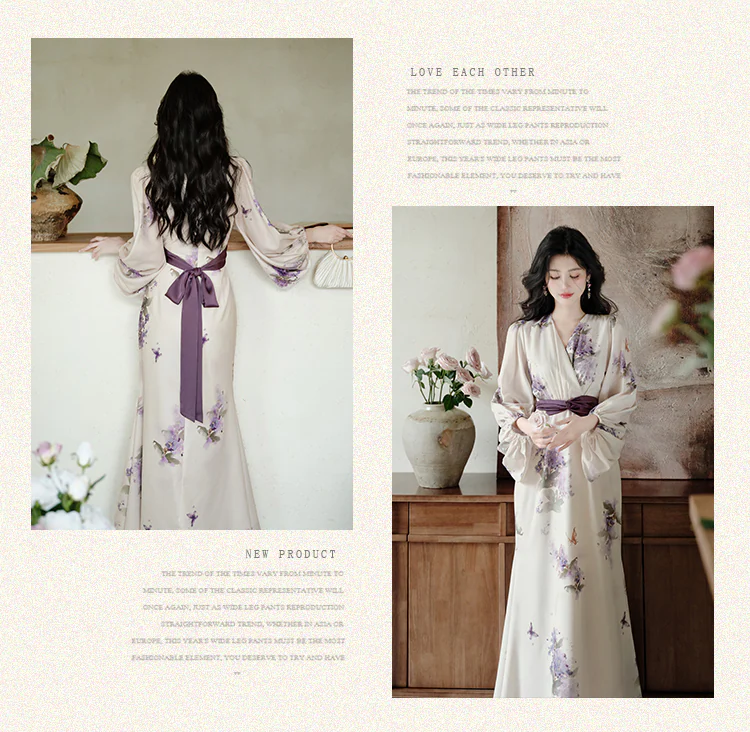 Ethereal-Butterfly-Lilac-Print-Bishop-Sleeves-Wrap-Chiffon-Casual-Dress08