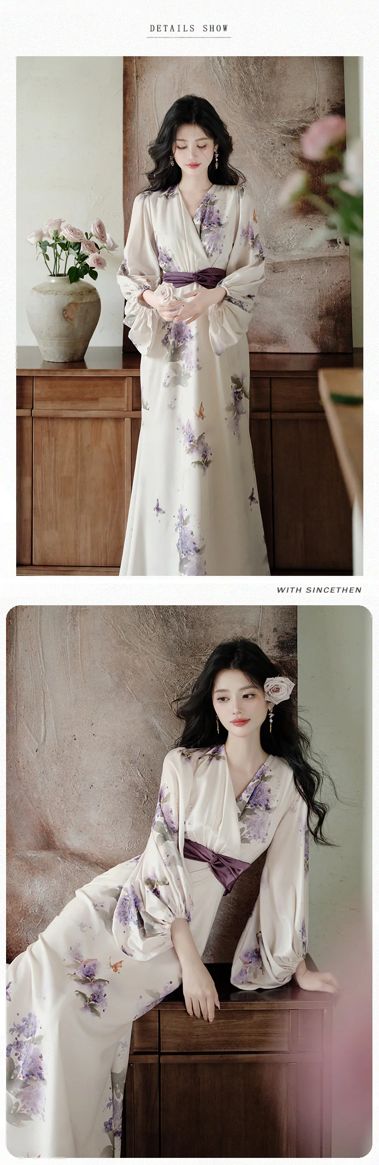 Ethereal-Butterfly-Lilac-Print-Bishop-Sleeves-Wrap-Chiffon-Casual-Dress11