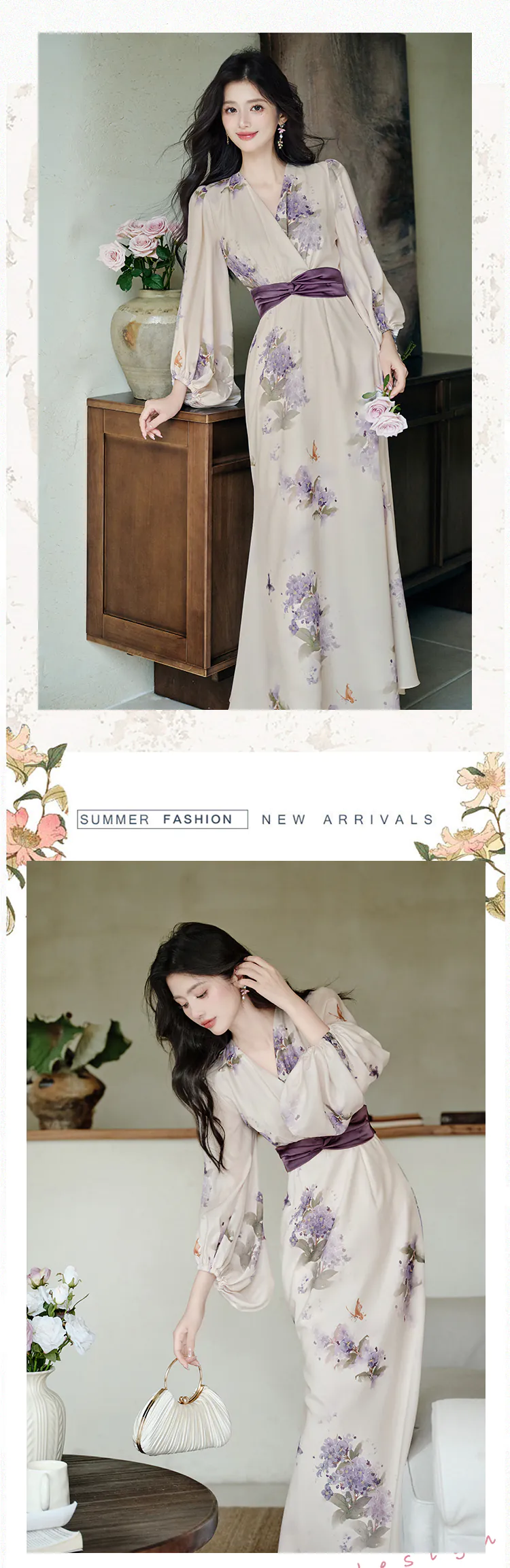 Ethereal-Butterfly-Lilac-Print-Bishop-Sleeves-Wrap-Chiffon-Casual-Dress12