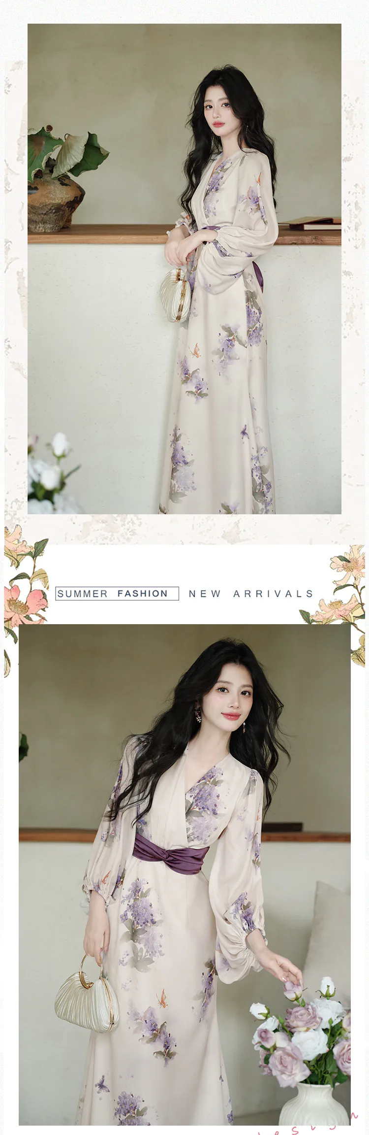 Ethereal-Butterfly-Lilac-Print-Bishop-Sleeves-Wrap-Chiffon-Casual-Dress15