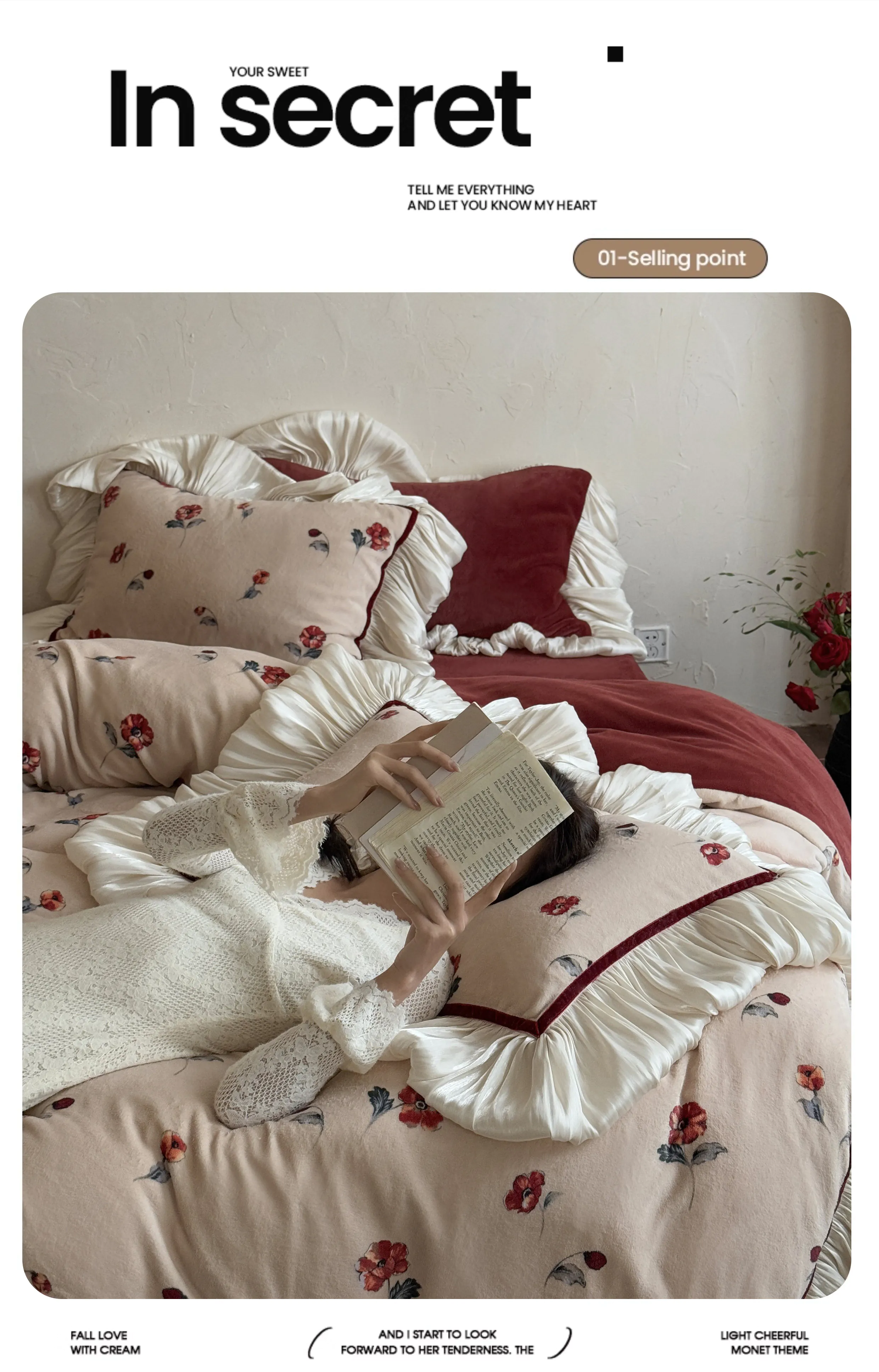 French-Retro-Floral-Matte-Milk-Fleece-Ruffle-Warm-Winter-Comforter-Cover-Set09