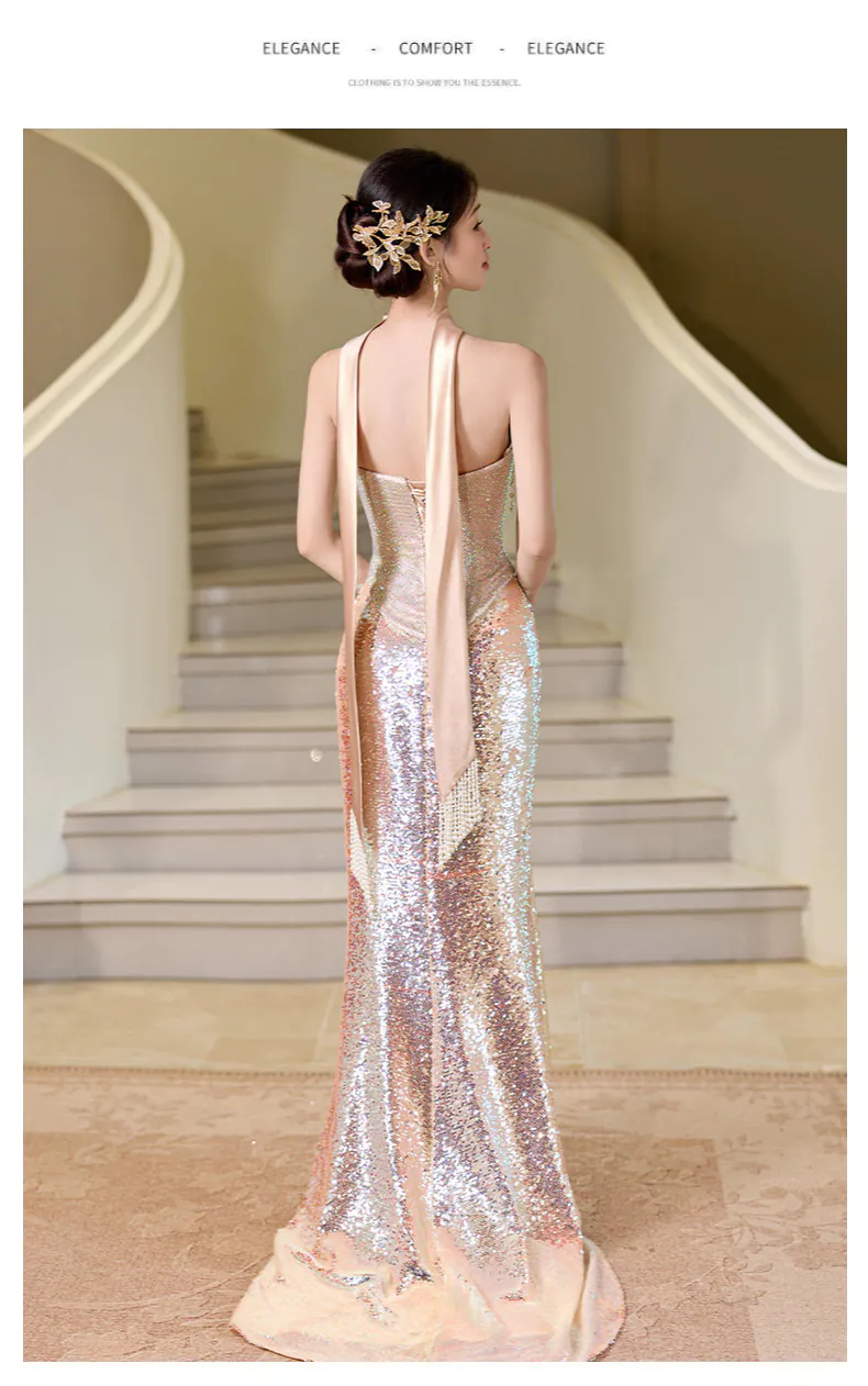 Glamorous-Rose-Gold-Shimmer-Ombre-Sequin-Mermaid-Strapless-Formal-Gown11