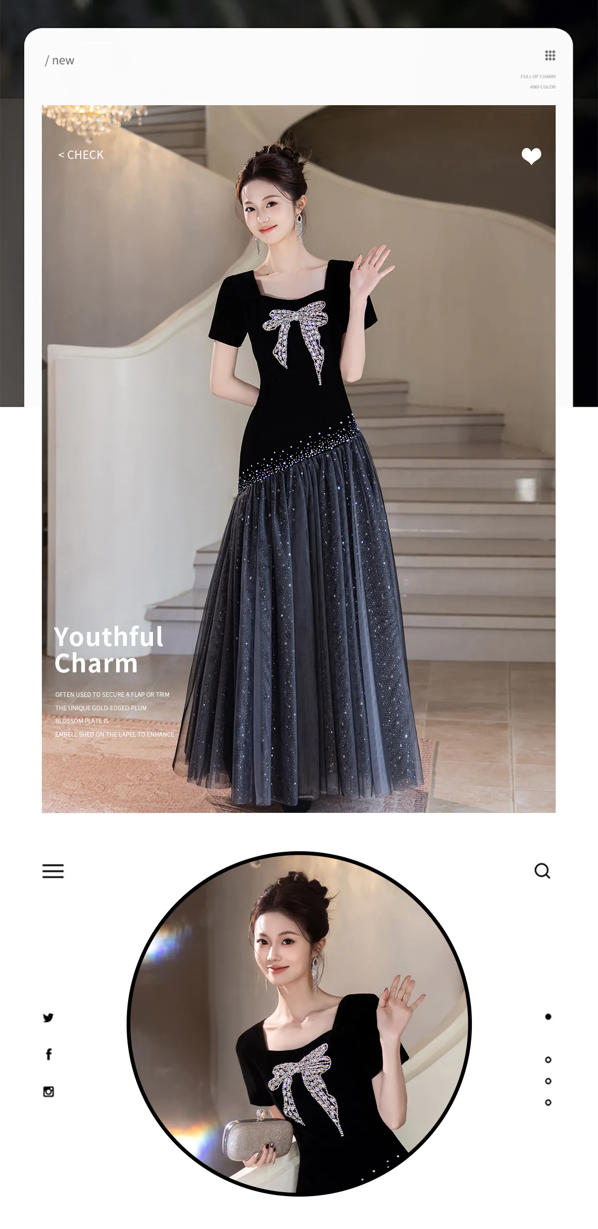 Hepburn-Style-Black-Velvet-Short-Sleeve-Evening-Dress-with-Rhinestone-Bow07